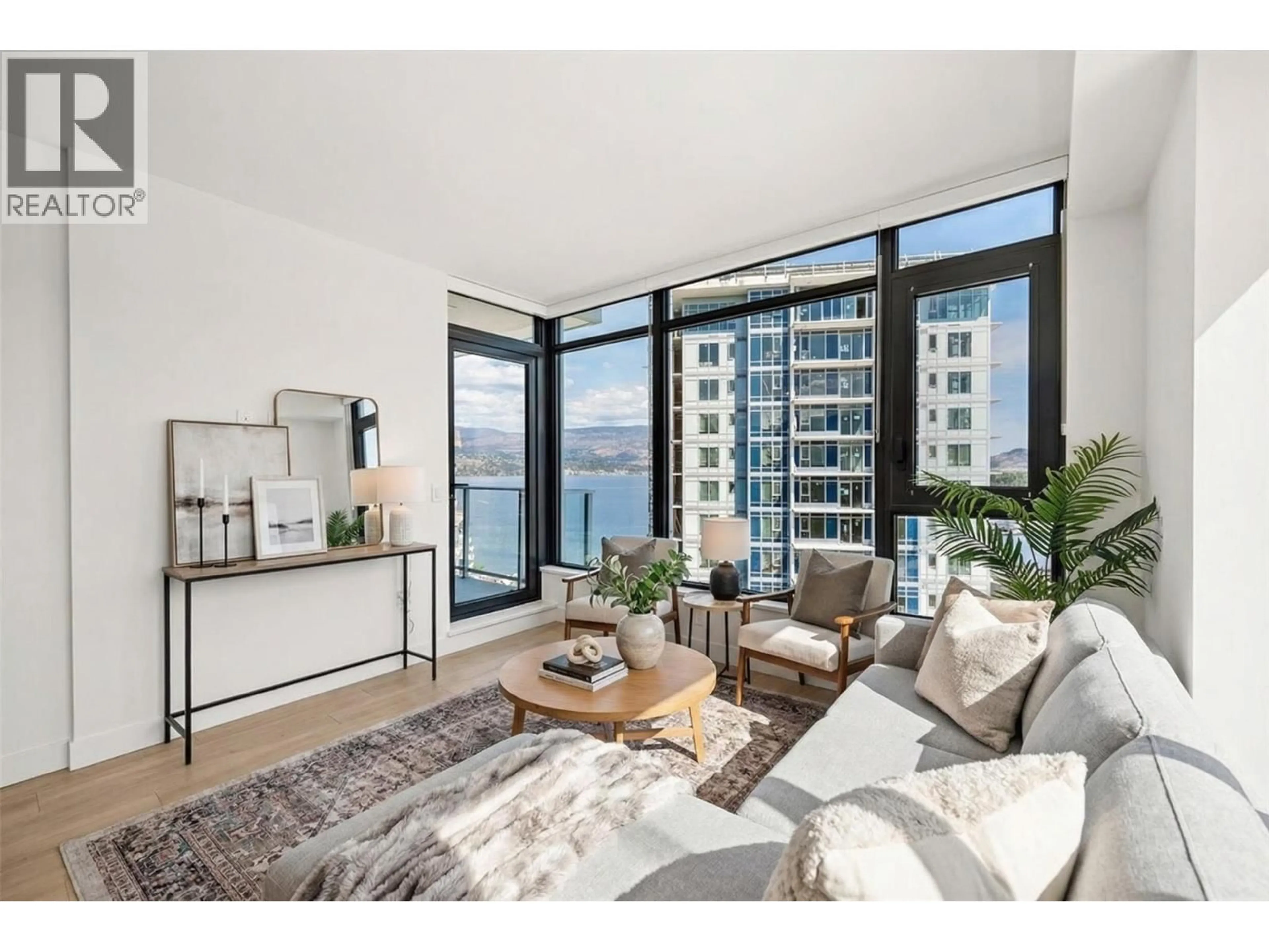 Living room with furniture, unknown for 1302 - 3699 CAPOZZI ROAD, Kelowna British Columbia V1W0G3