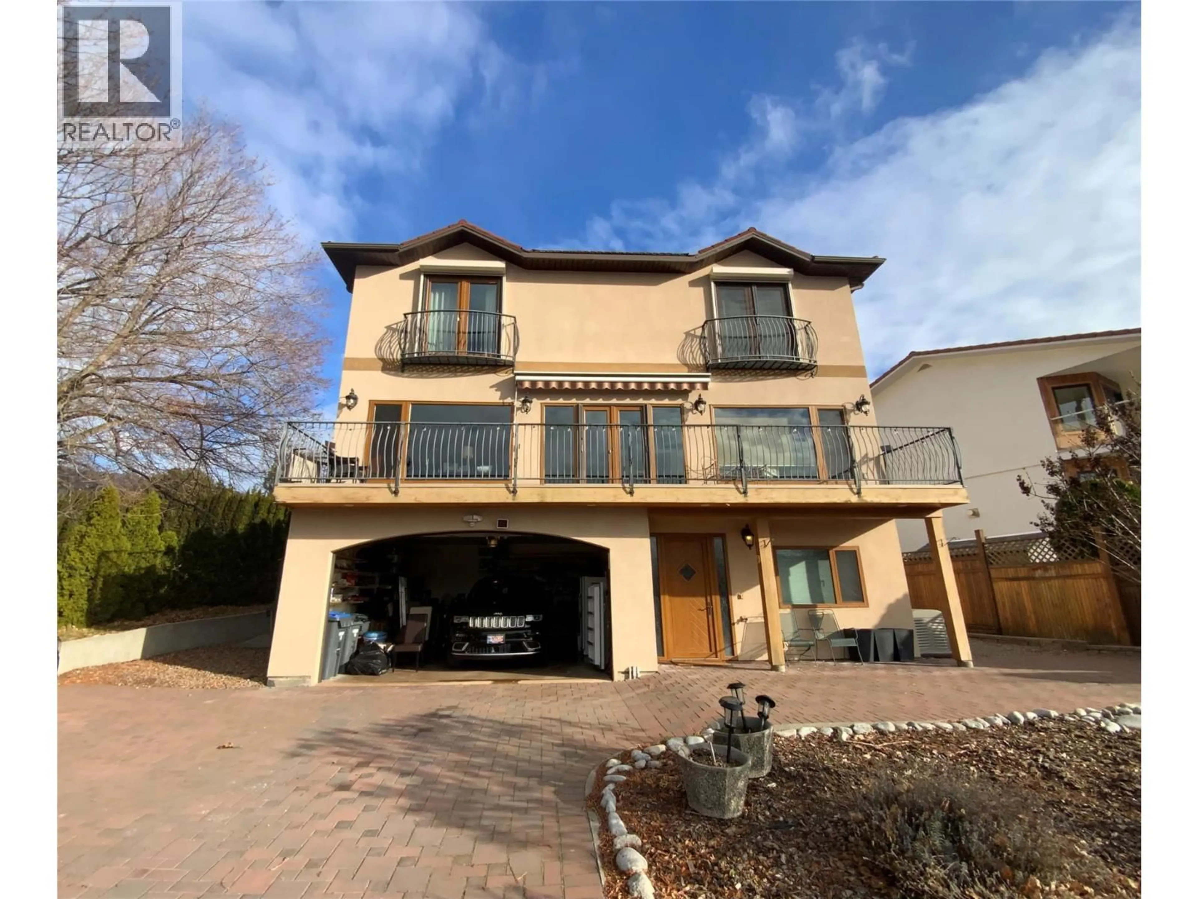 A pic from outside/outdoor area/front of a property/back of a property/a pic from drone, street for 3210 BARTLETT ROAD, Naramata British Columbia V0H1N1