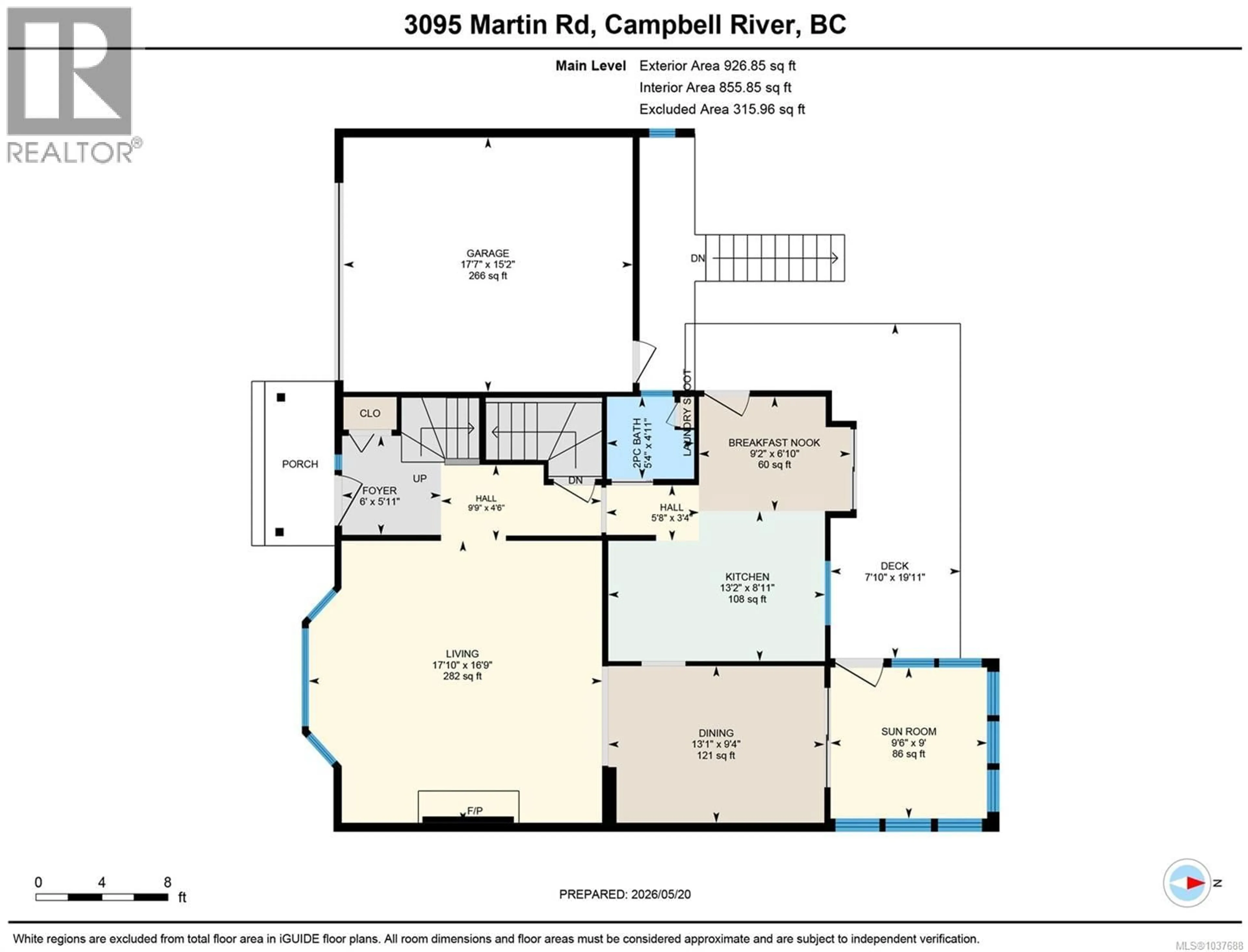 Floor plan for 3095 MARTIN ROAD, Campbell River British Columbia V9W1M4