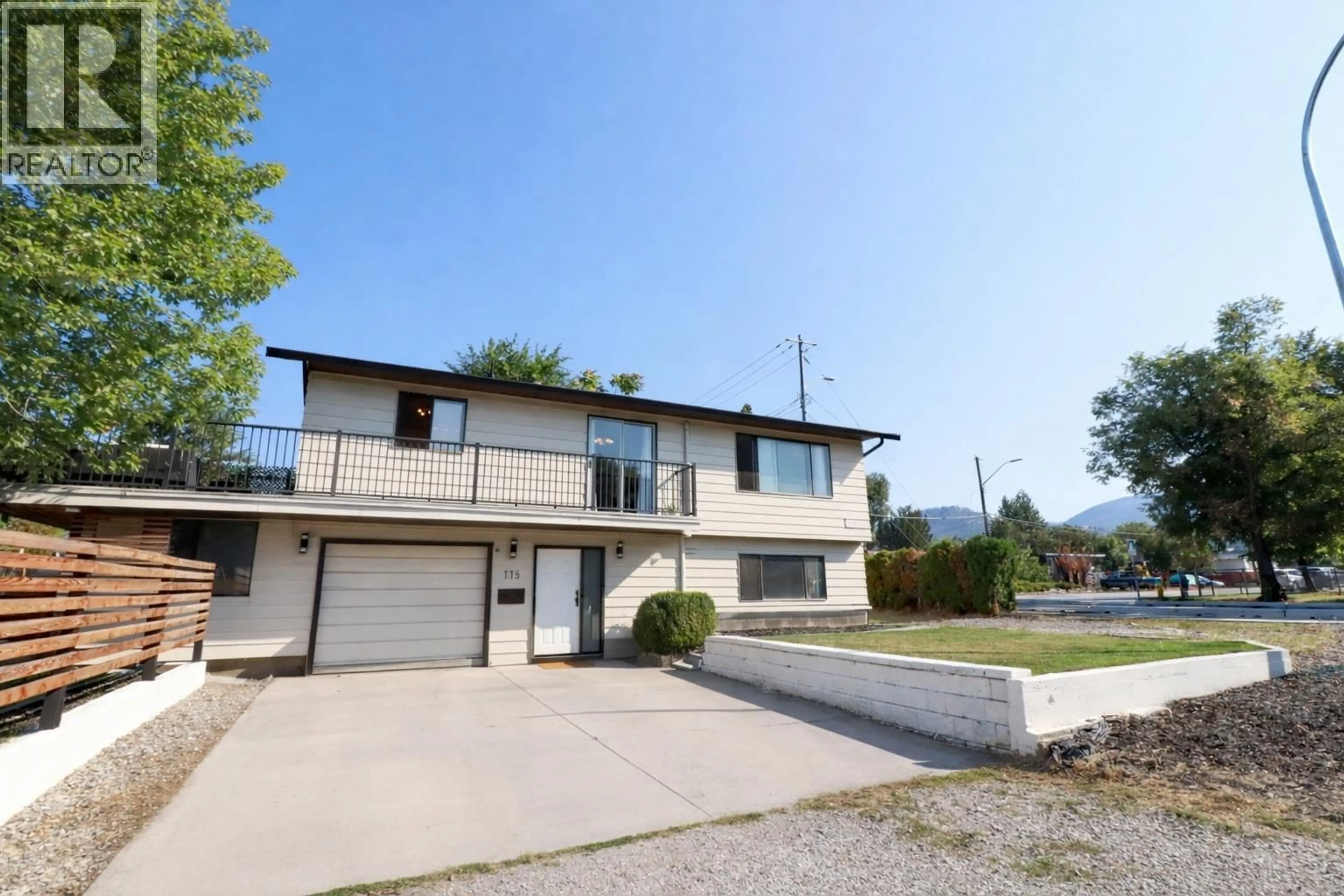 A pic from outside/outdoor area/front of a property/back of a property/a pic from drone, street for 115 PHOENIX AVENUE, Penticton British Columbia V2A2Z6