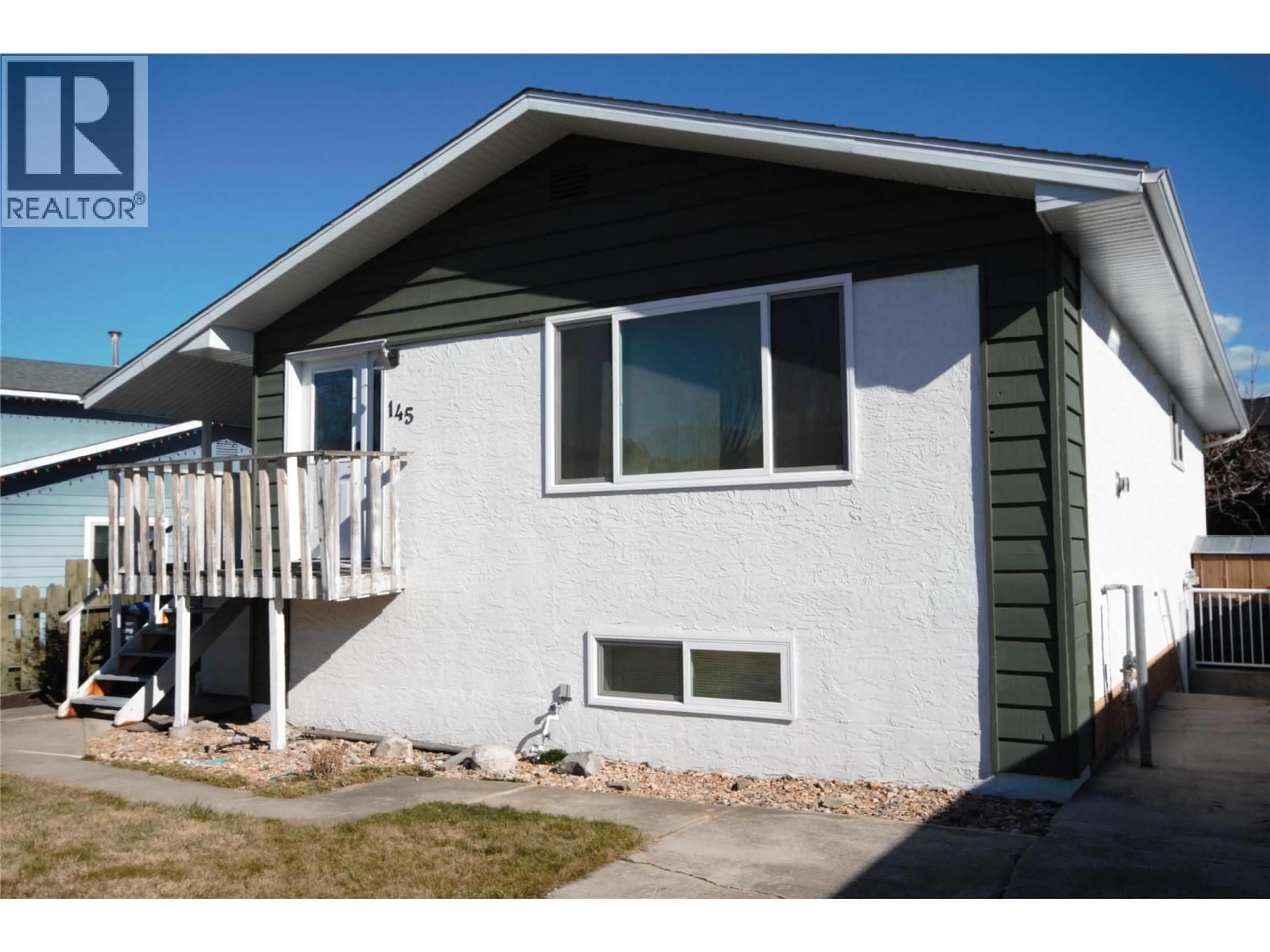 Home with vinyl exterior material, street for 145 BLAIRMORE CRESCENT, Penticton British Columbia V2A7E2