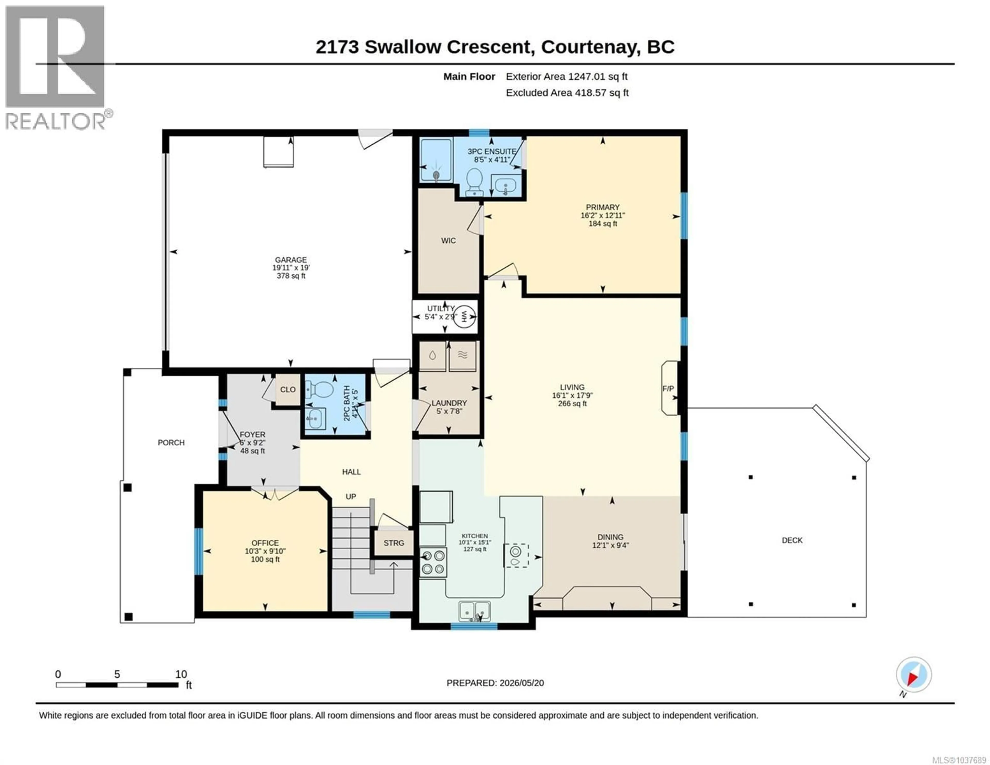 Floor plan for 2173 SWALLOW CRESCENT, Courtenay British Columbia V9N9W5