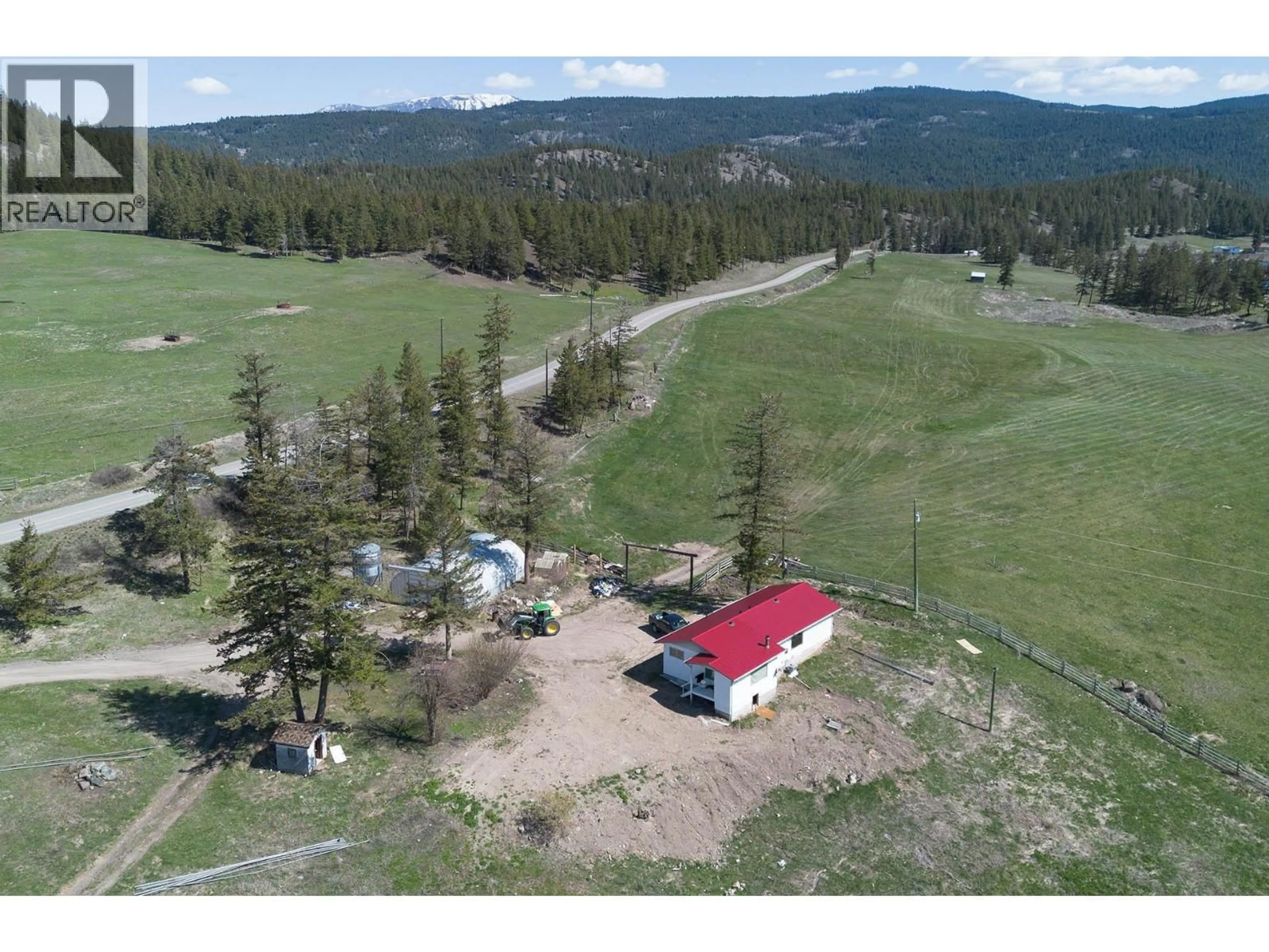 A pic from outside/outdoor area/front of a property/back of a property/a pic from drone, mountain view for 2448 BARNHARTVALE ROAD, Kamloops British Columbia V2C6Y1