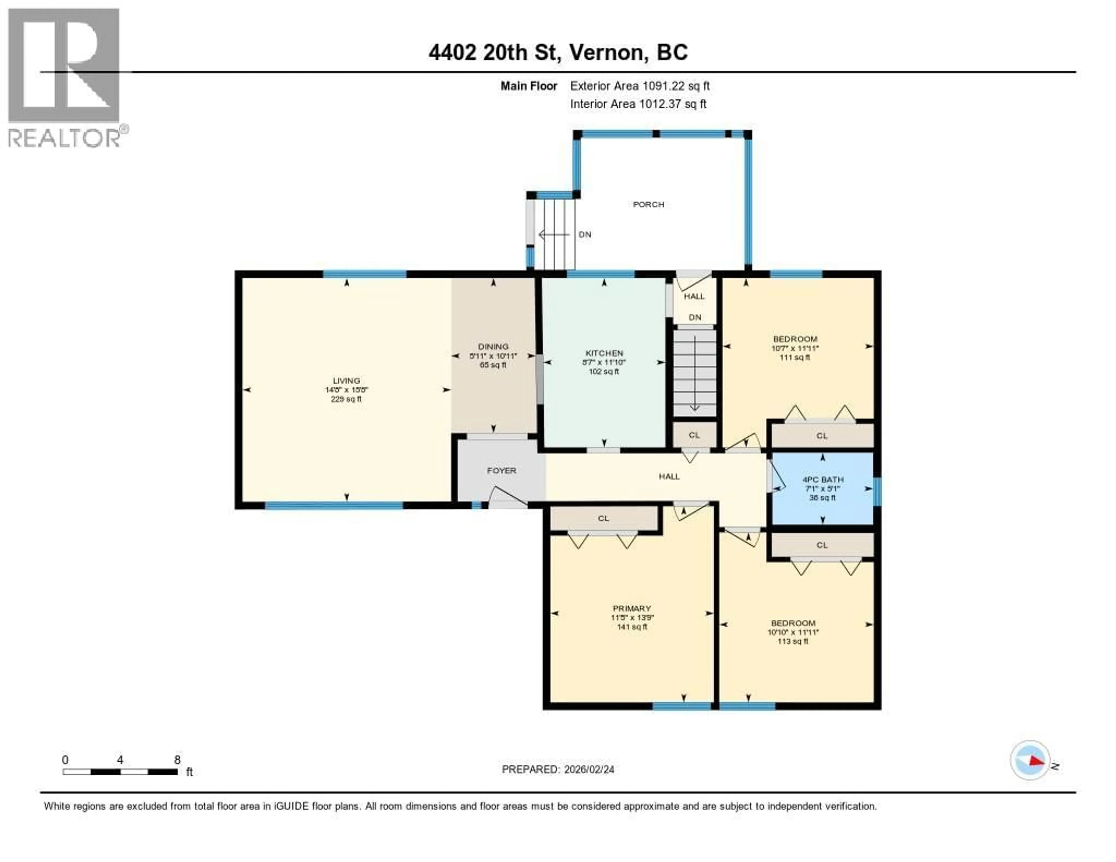 Floor plan for 4402 20 STREET, Vernon British Columbia V1T4E3