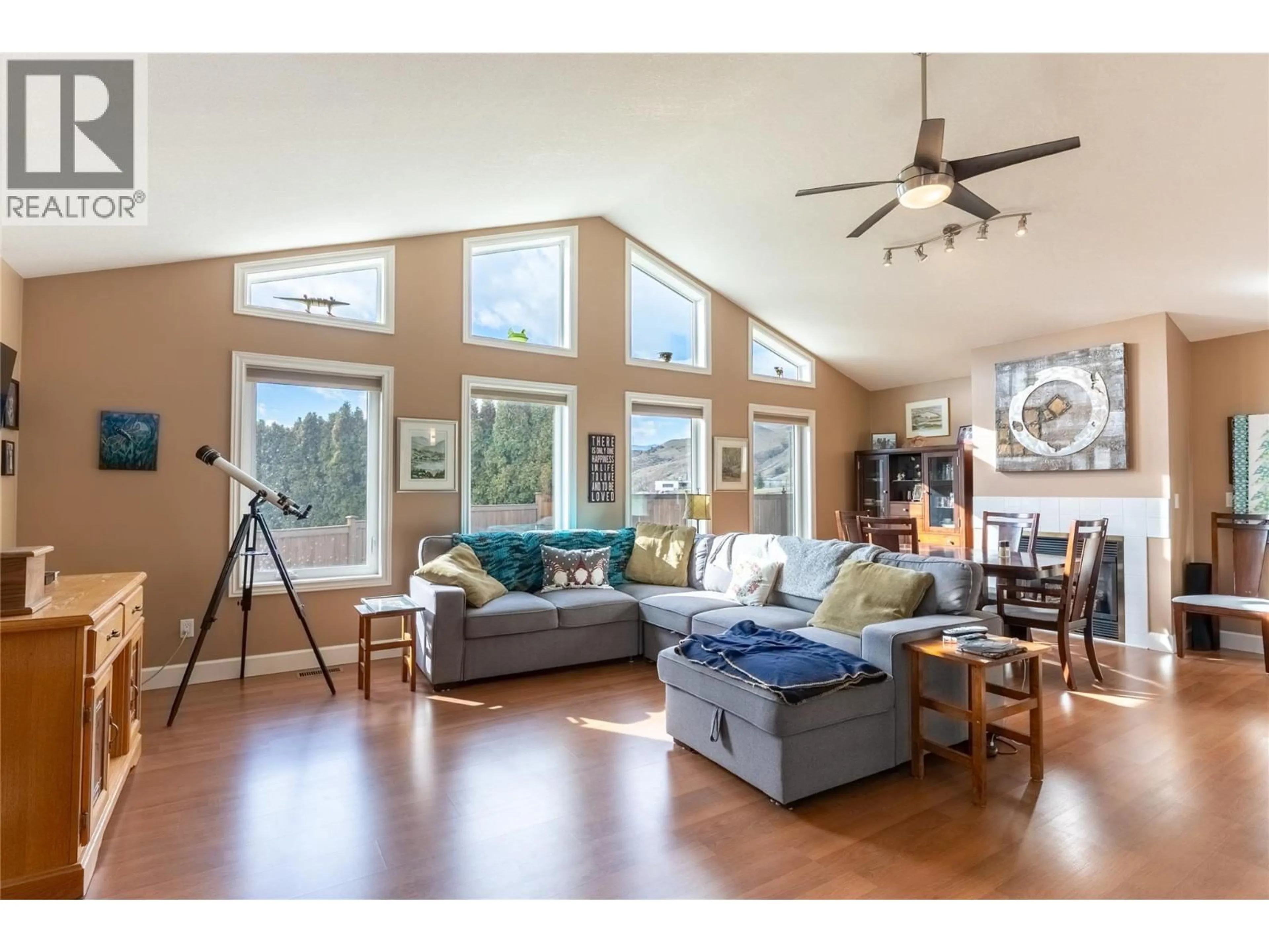 Living room with furniture, wood/laminate floor for 1435 PINE AVENUE, Ashcroft British Columbia V0K1A0