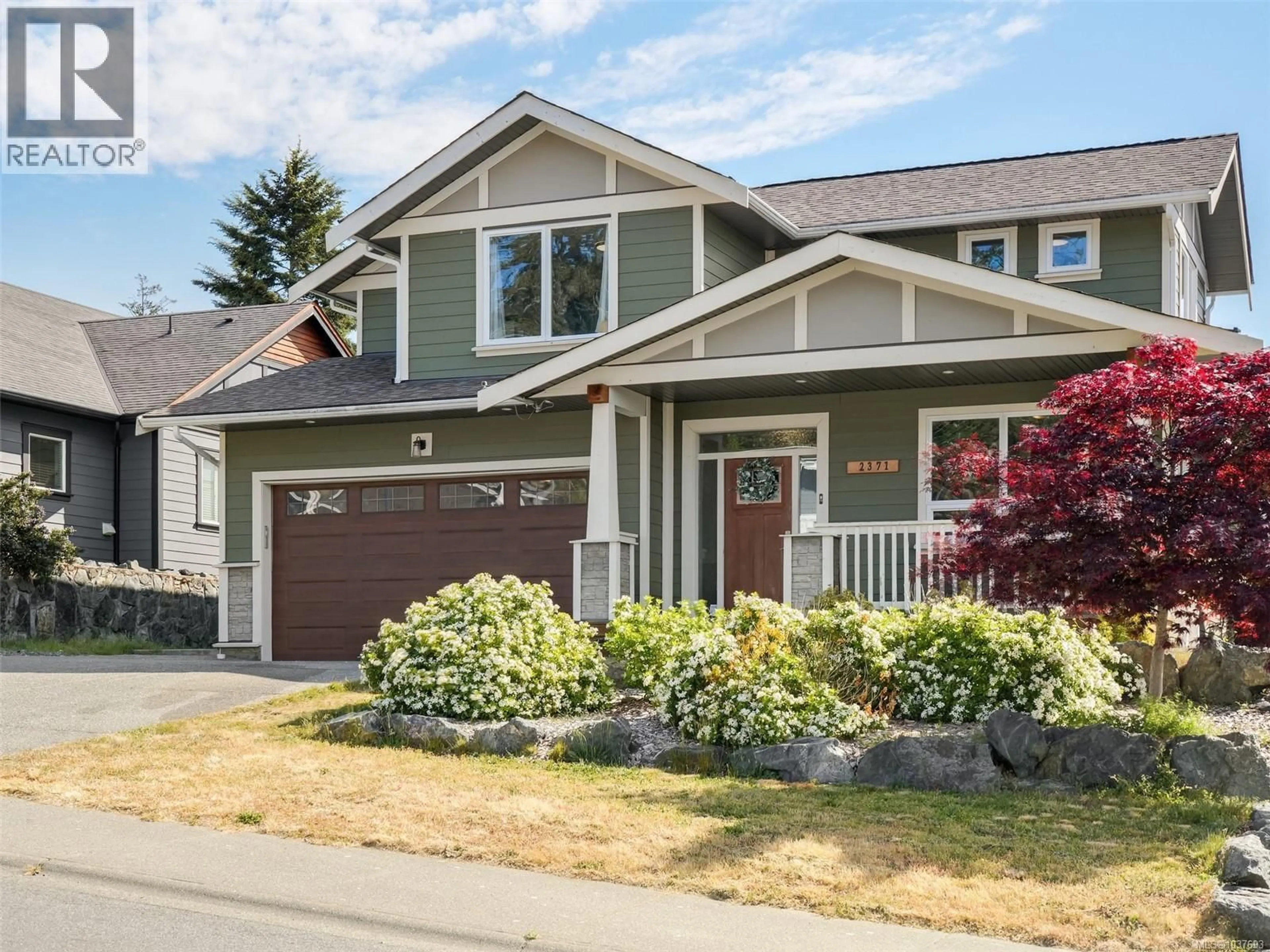 Home with vinyl exterior material, street for 2371 MOUNTAIN HEIGHTS ROAD, Sooke British Columbia V9Z1M4