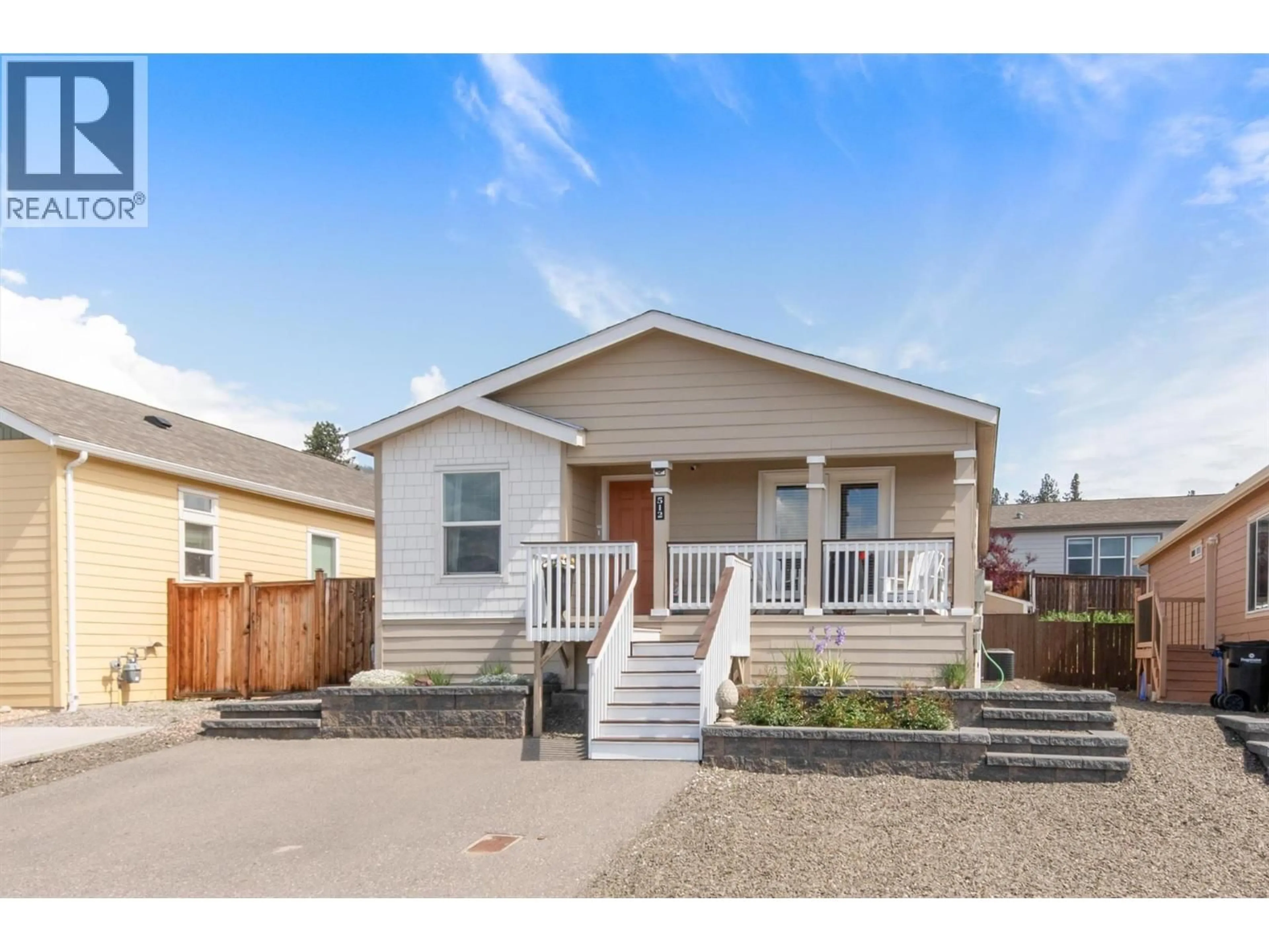 Home with vinyl exterior material, street for 512 - 2440 OLD OKANAGAN HIGHWAY, Westbank British Columbia V4T3A3