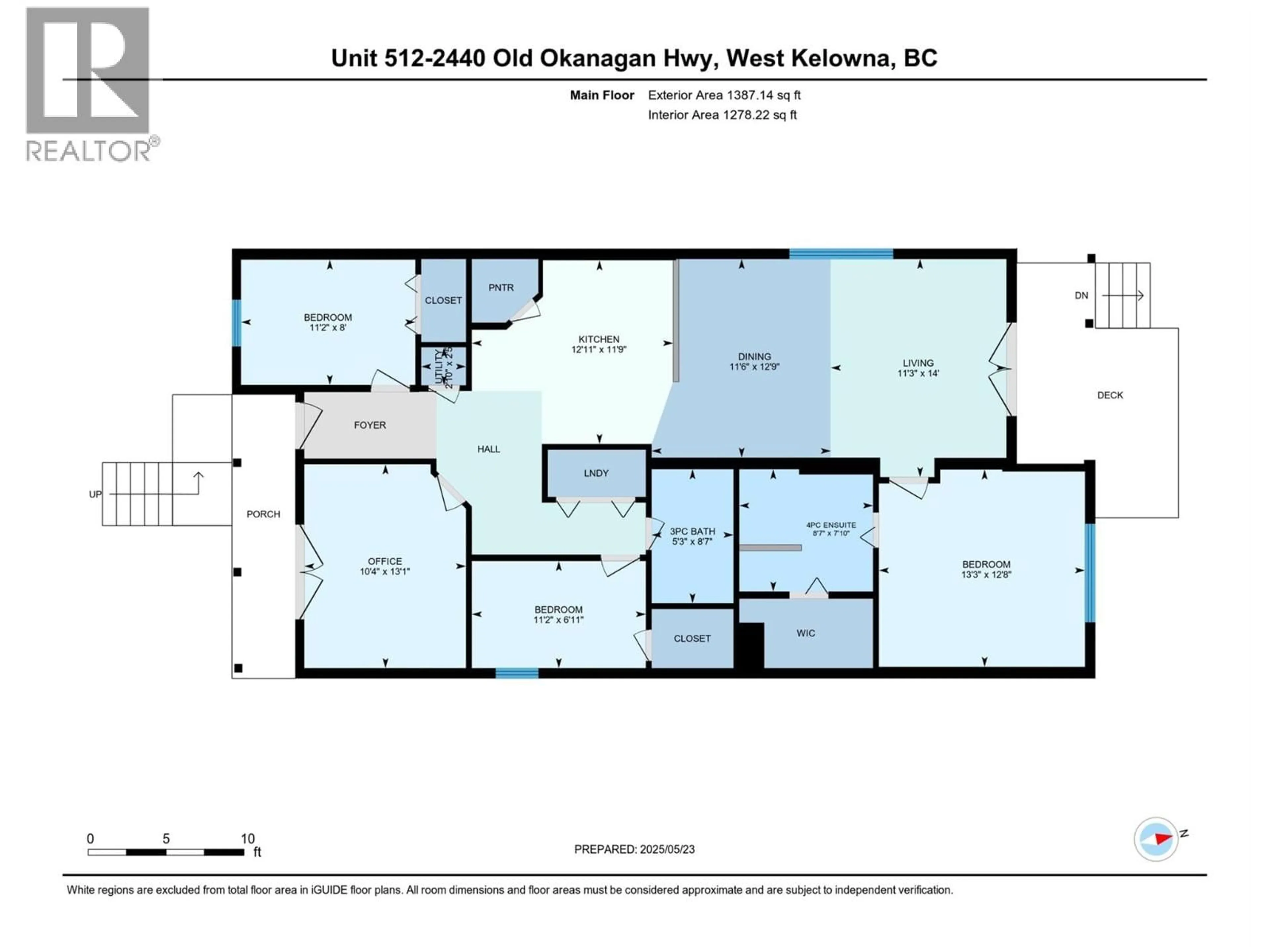 Floor plan for 512 - 2440 OLD OKANAGAN HIGHWAY, Westbank British Columbia V4T3A3