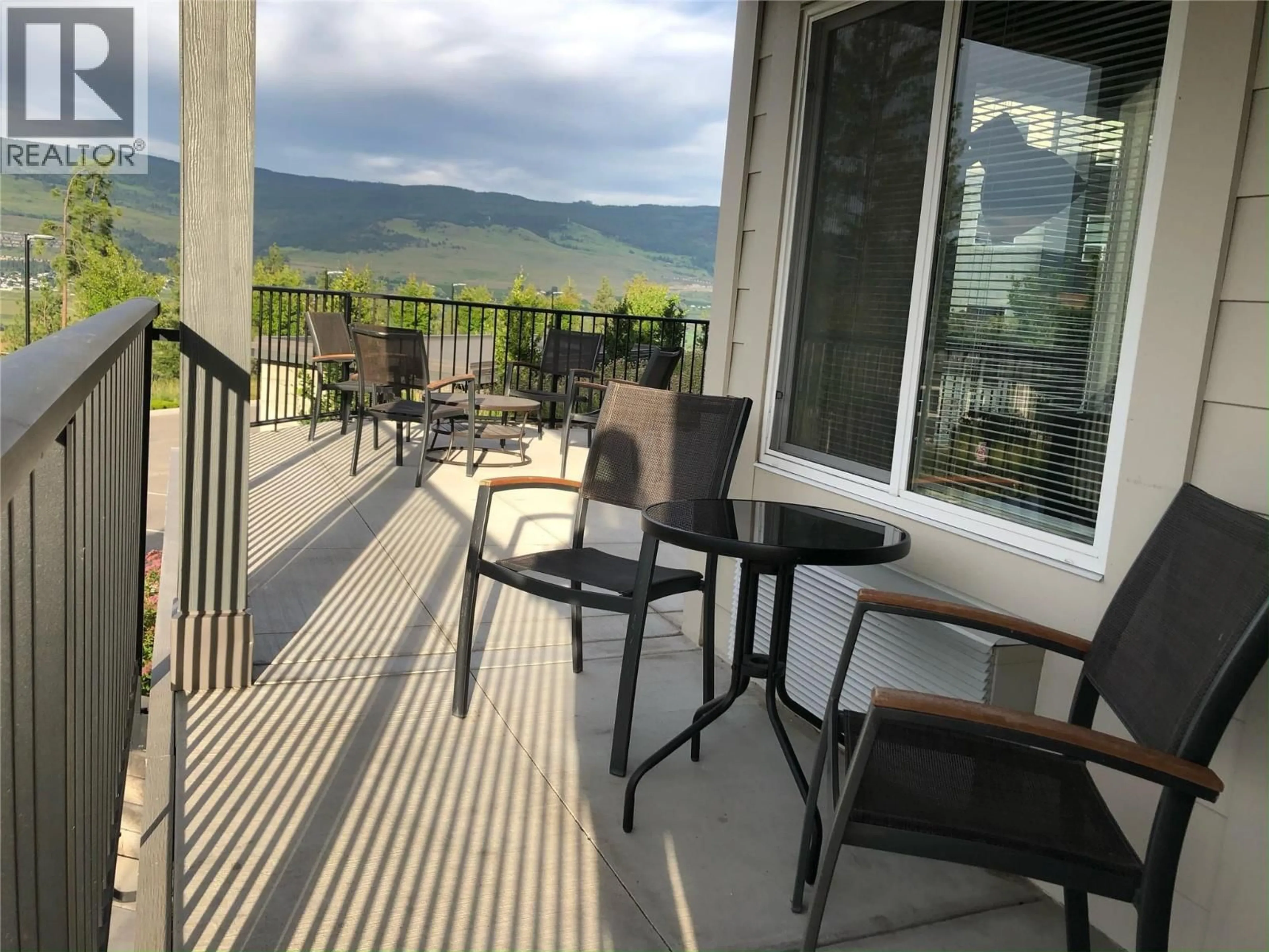 Patio, mountain view for 115 - 881 ACADEMY WAY, Kelowna British Columbia V1V0A2