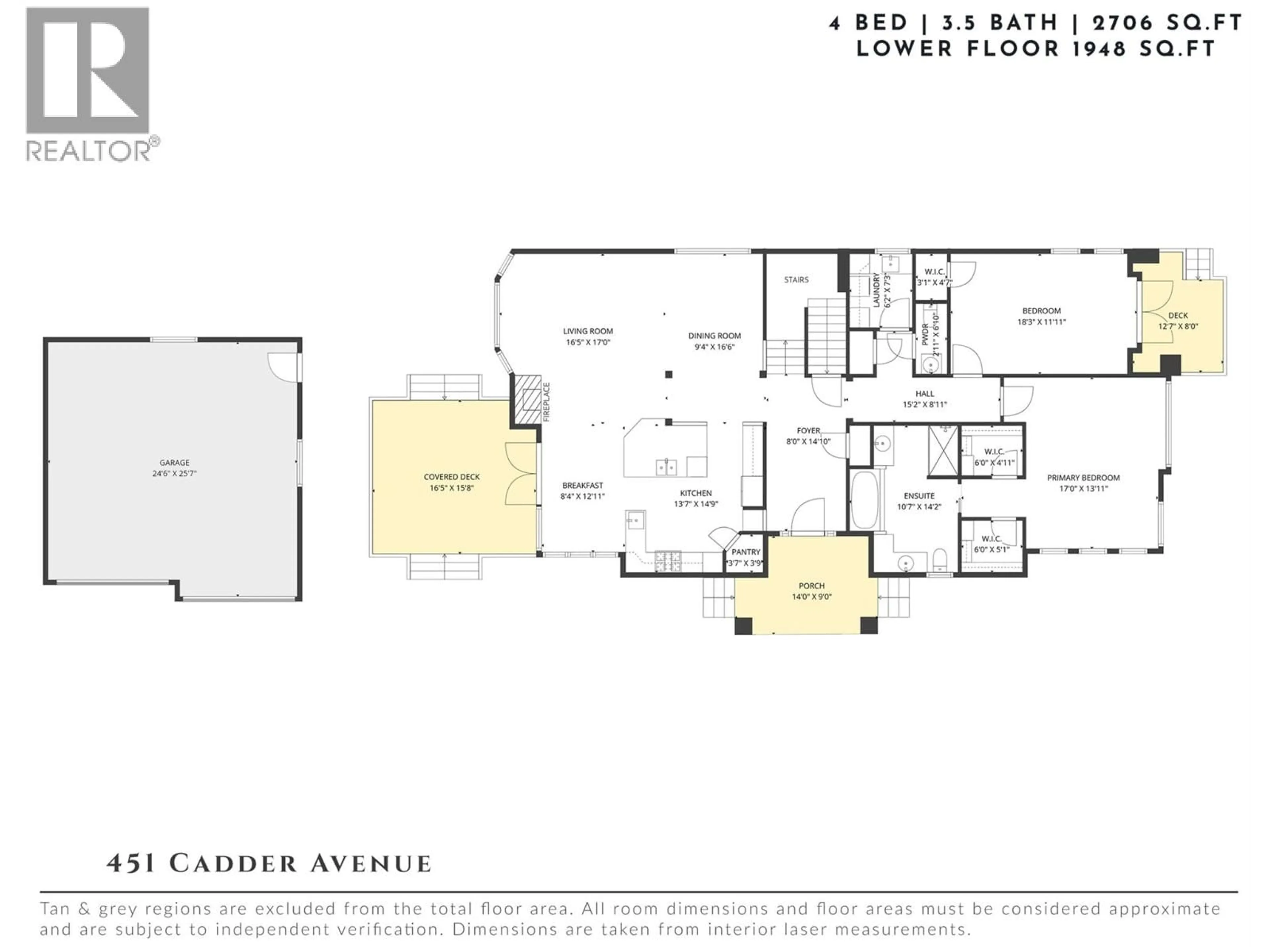 Floor plan for 451 CADDER AVENUE, Kelowna British Columbia V1Y5N2