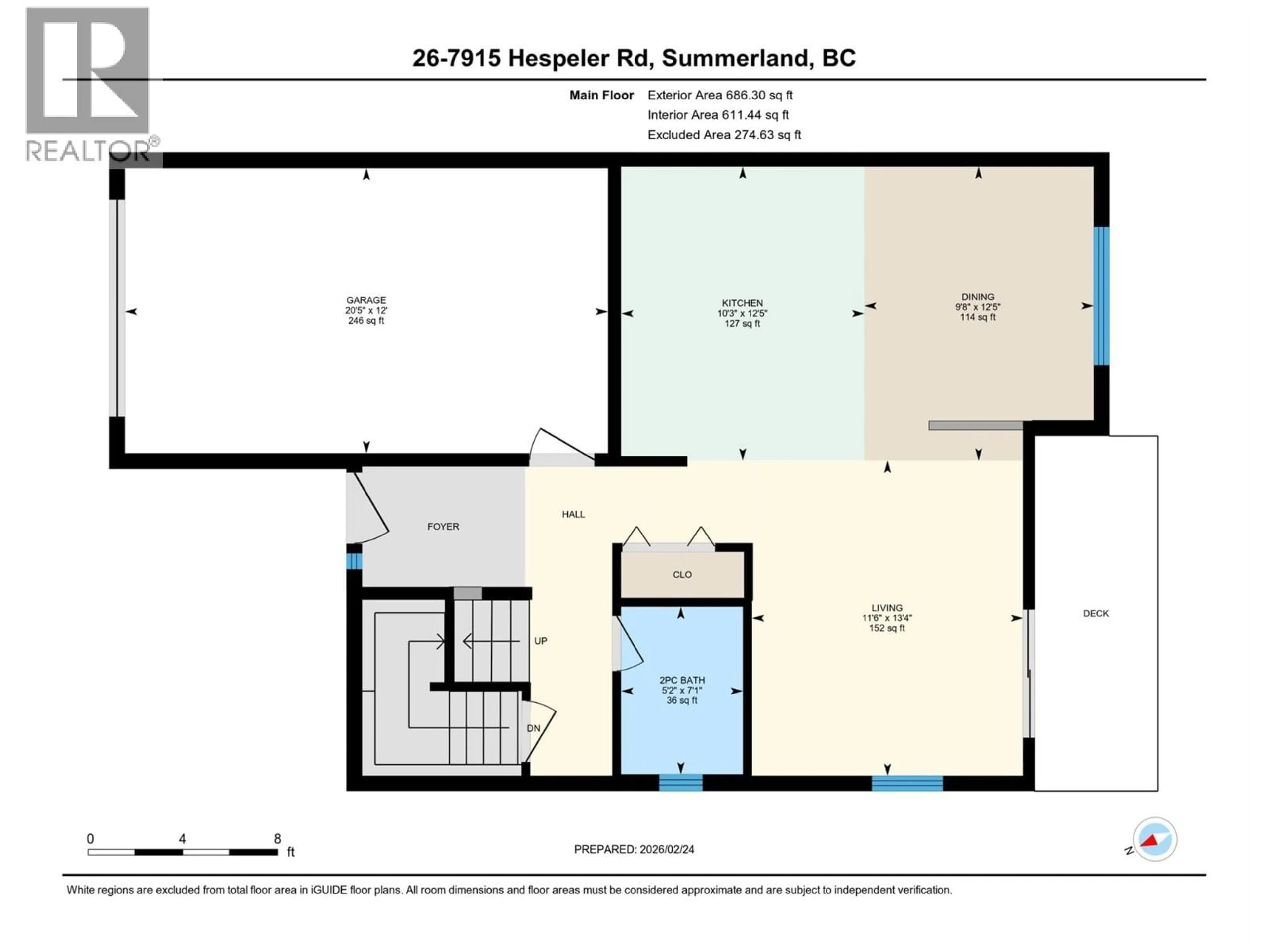 Floor plan for 26 - 7915 HESPELER ROAD, Summerland British Columbia V0H1Z4