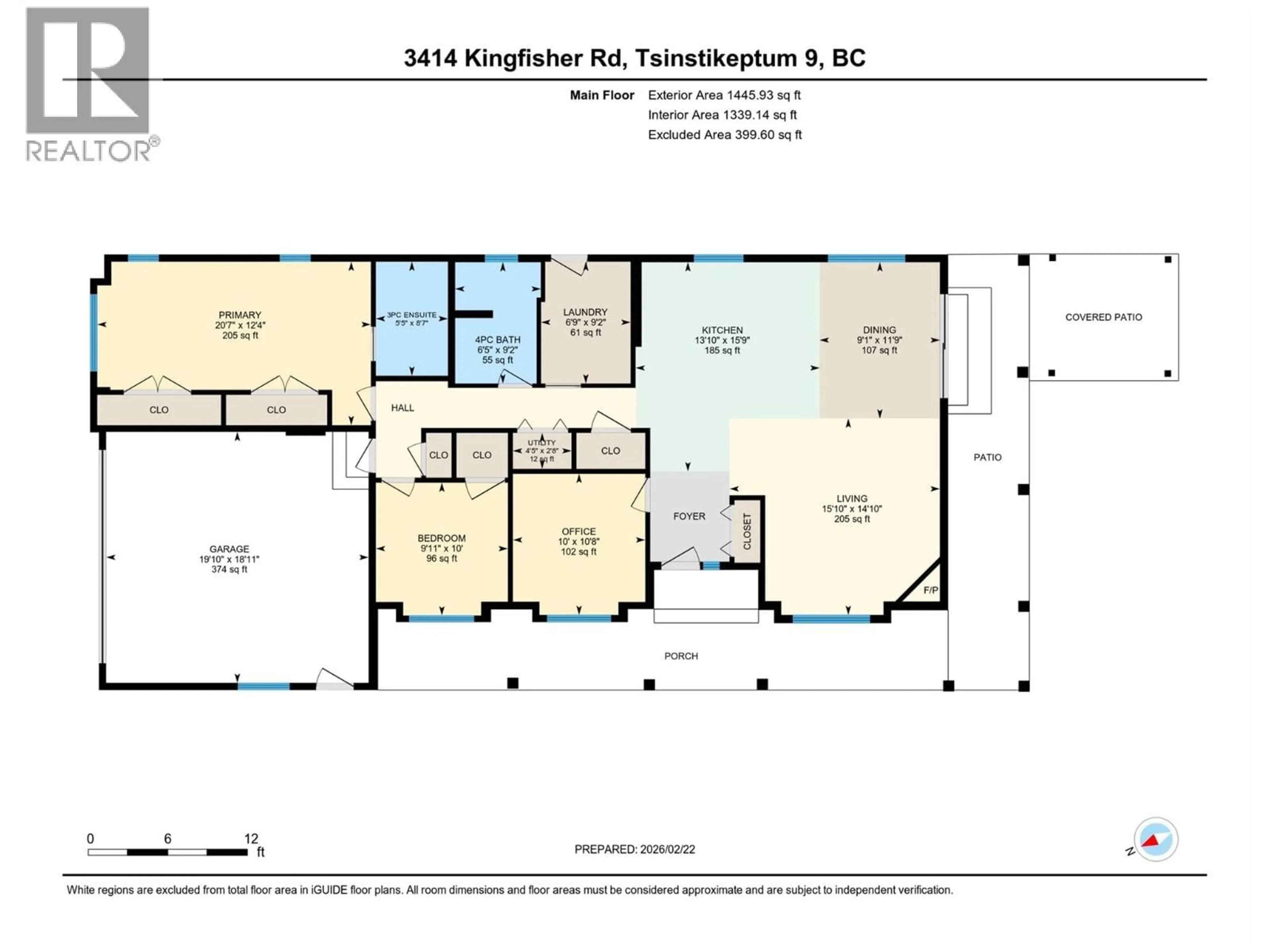 Floor plan for 3414 KINGFISHER ROAD, West Kelowna British Columbia V4T3A5