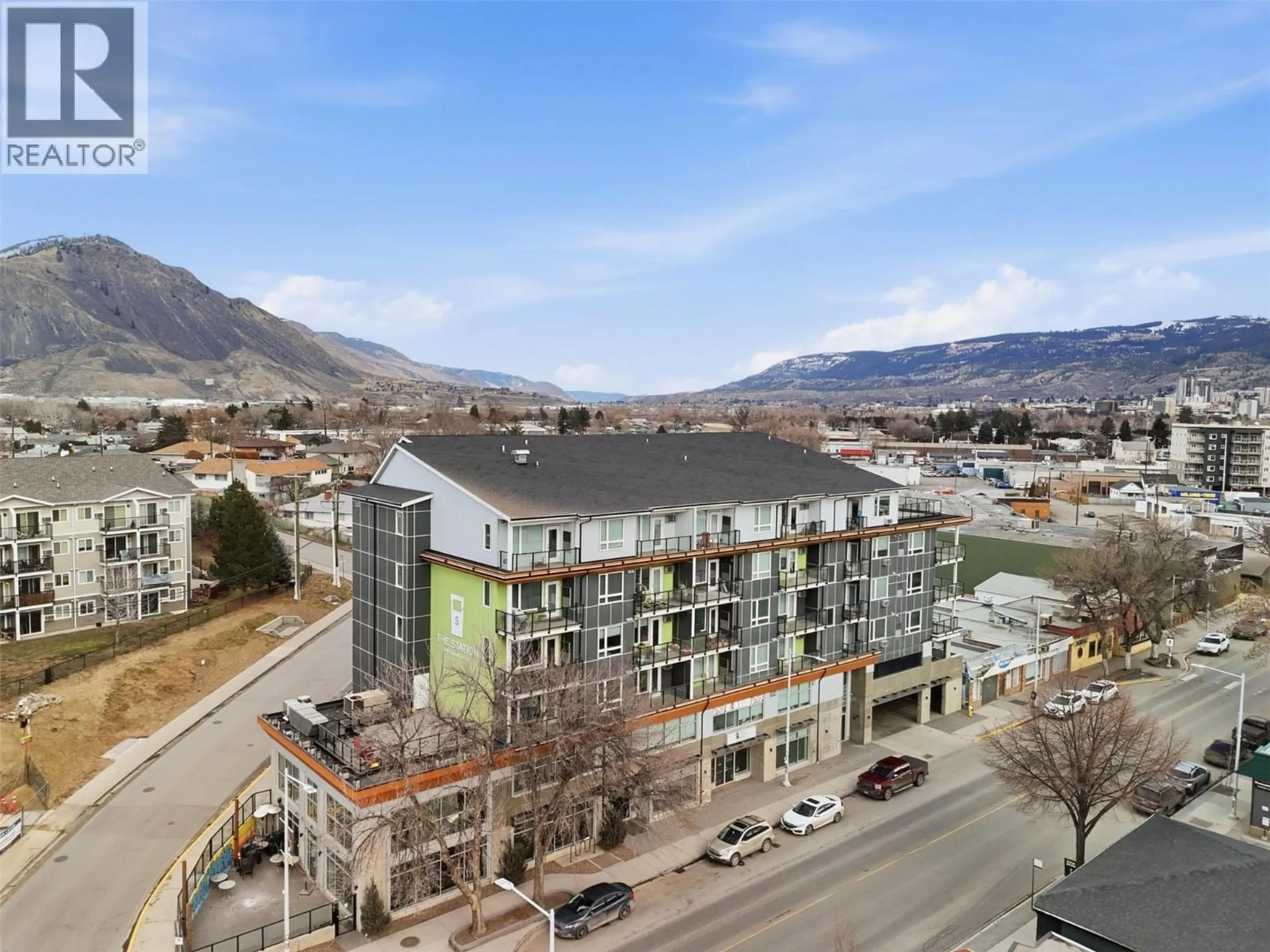 A pic from outside/outdoor area/front of a property/back of a property/a pic from drone, mountain view for 405 - 280 TRANQUILLE ROAD, Kamloops British Columbia V2B0J1