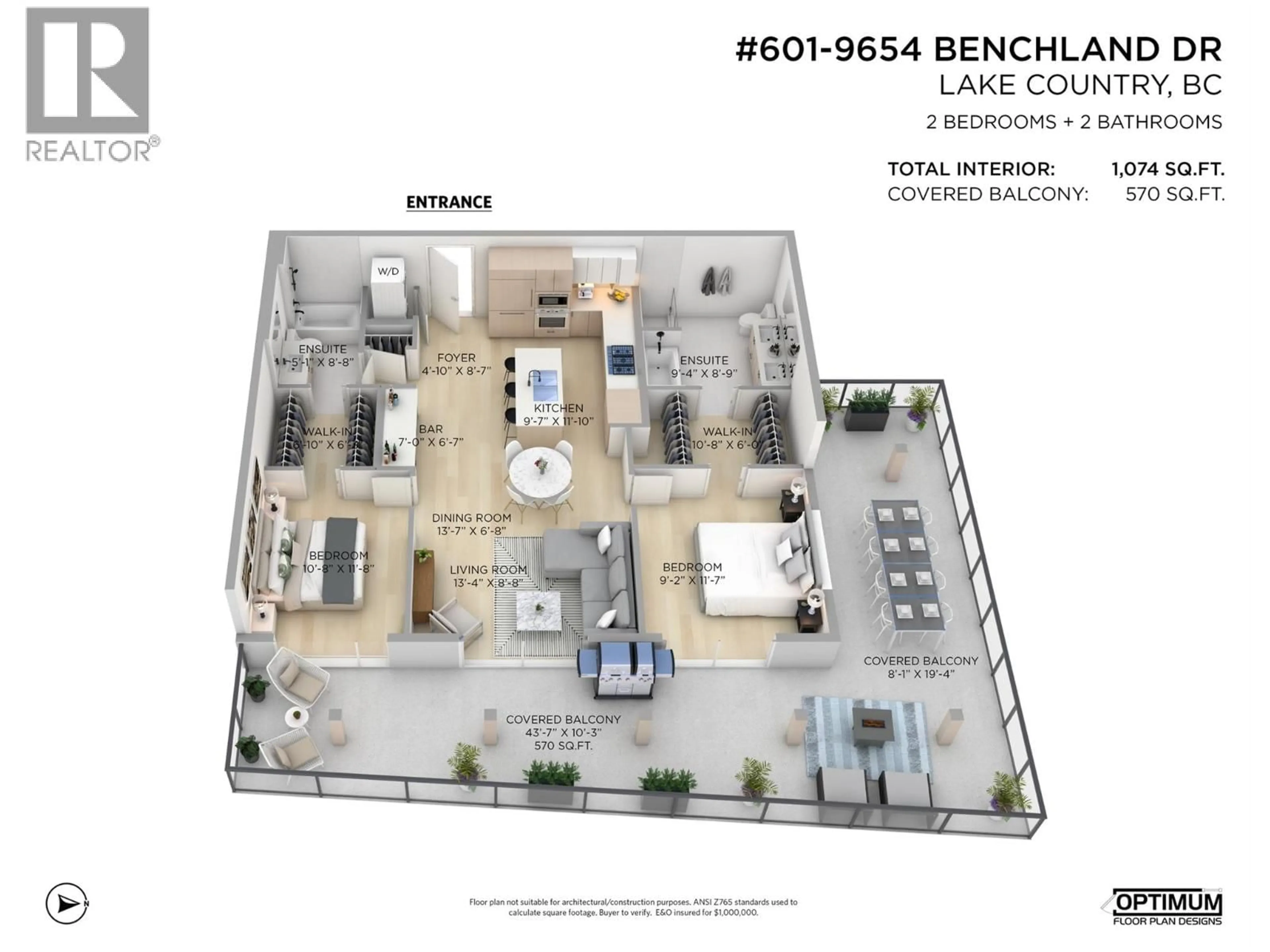 Floor plan for 601 - 9654 BENCHLAND DRIVE, Lake Country British Columbia V4V0C5