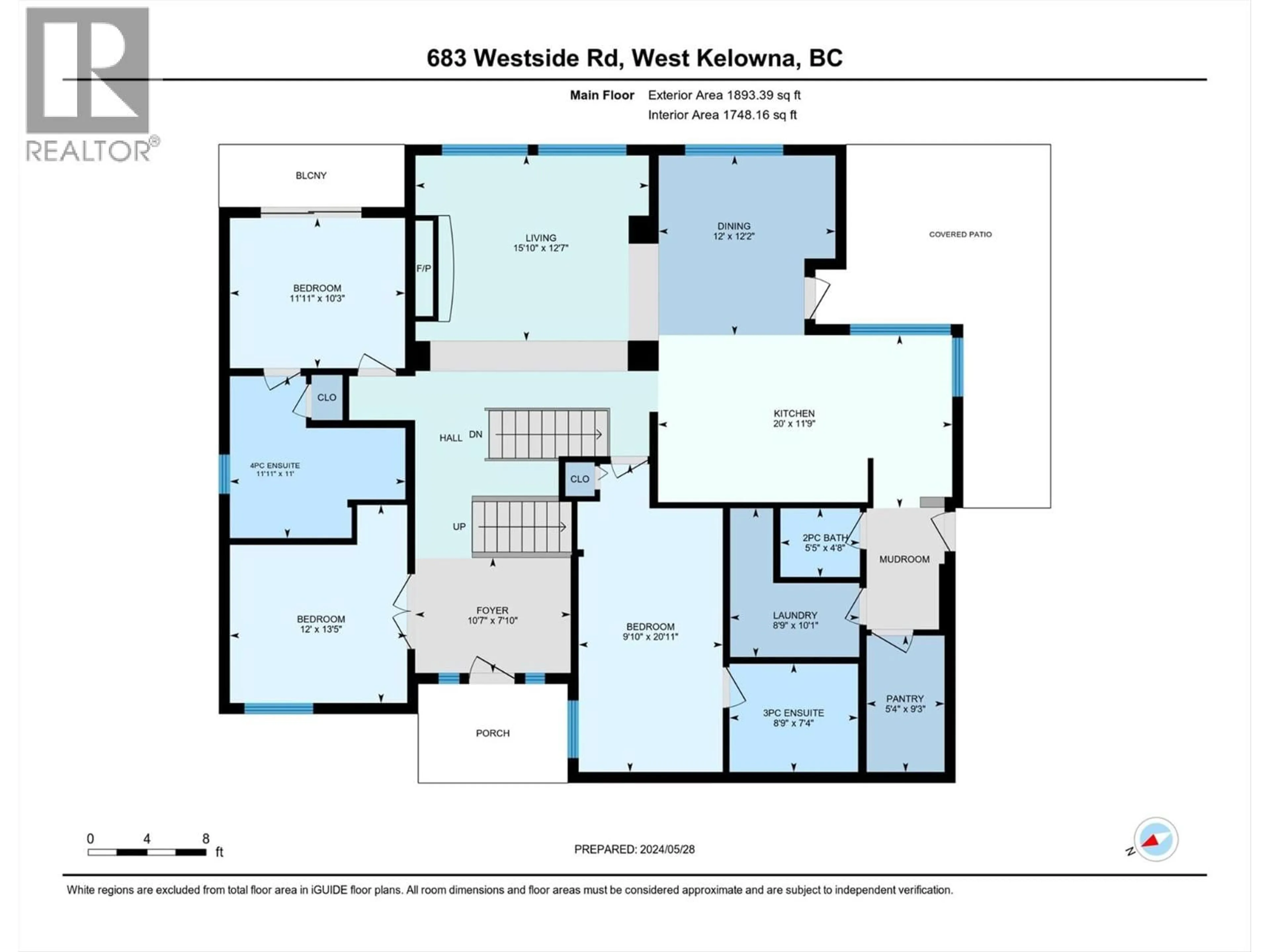 Floor plan for 683 WESTSIDE ROAD SOUTH, West Kelowna British Columbia V1Z3S2