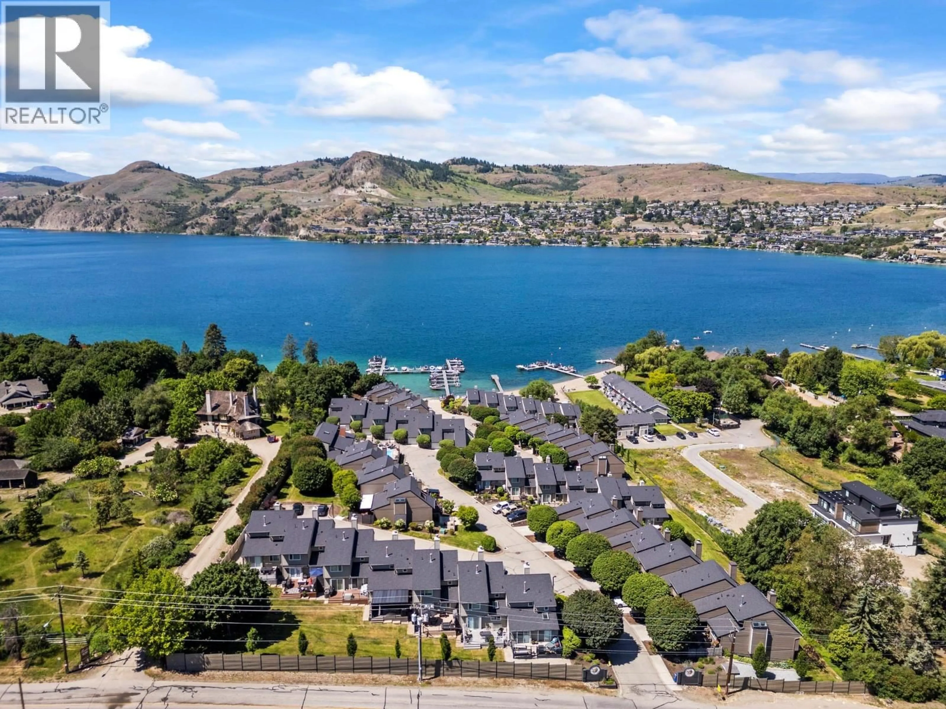 A pic from outside/outdoor area/front of a property/back of a property/a pic from drone, water/lake/river/ocean view for 13 - 7880 KIDSTON ROAD, Coldstream British Columbia V1B1S2