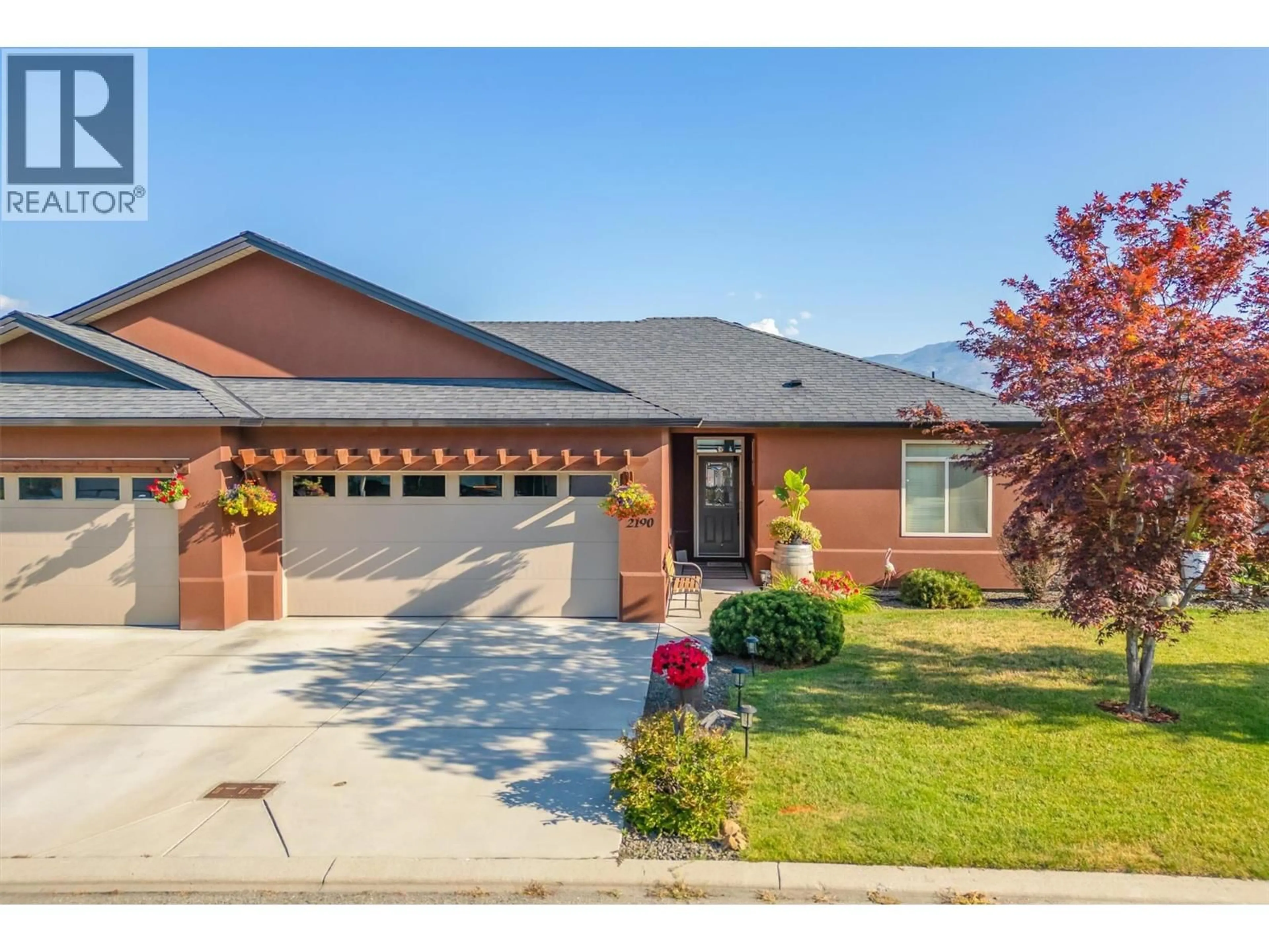 Home with brick exterior material, mountain view for 2190 ALVARADO TRAIL, West Kelowna British Columbia V4T3B8