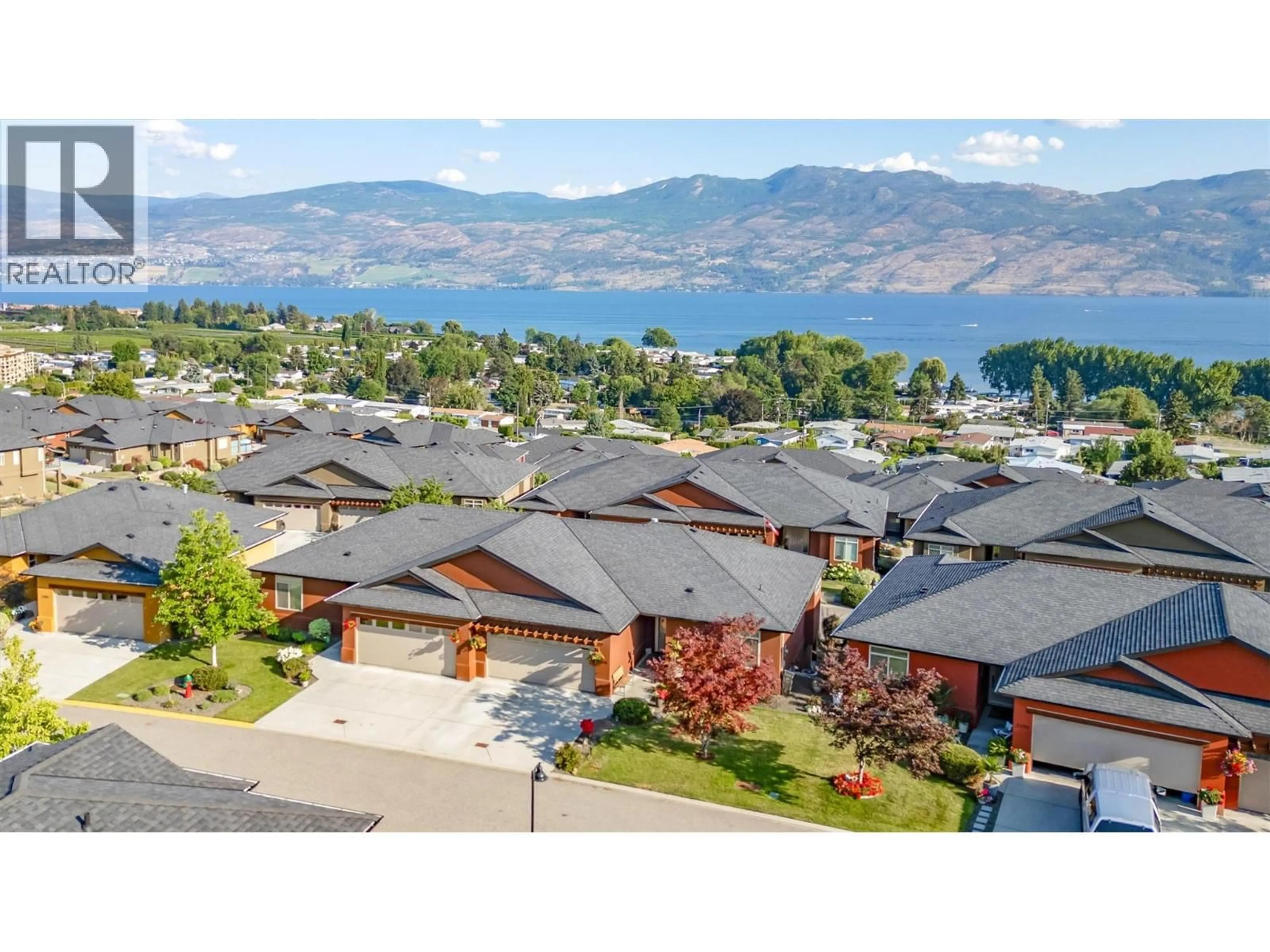 A pic from outside/outdoor area/front of a property/back of a property/a pic from drone, water/lake/river/ocean view for 2190 ALVARADO TRAIL, West Kelowna British Columbia V4T3B8