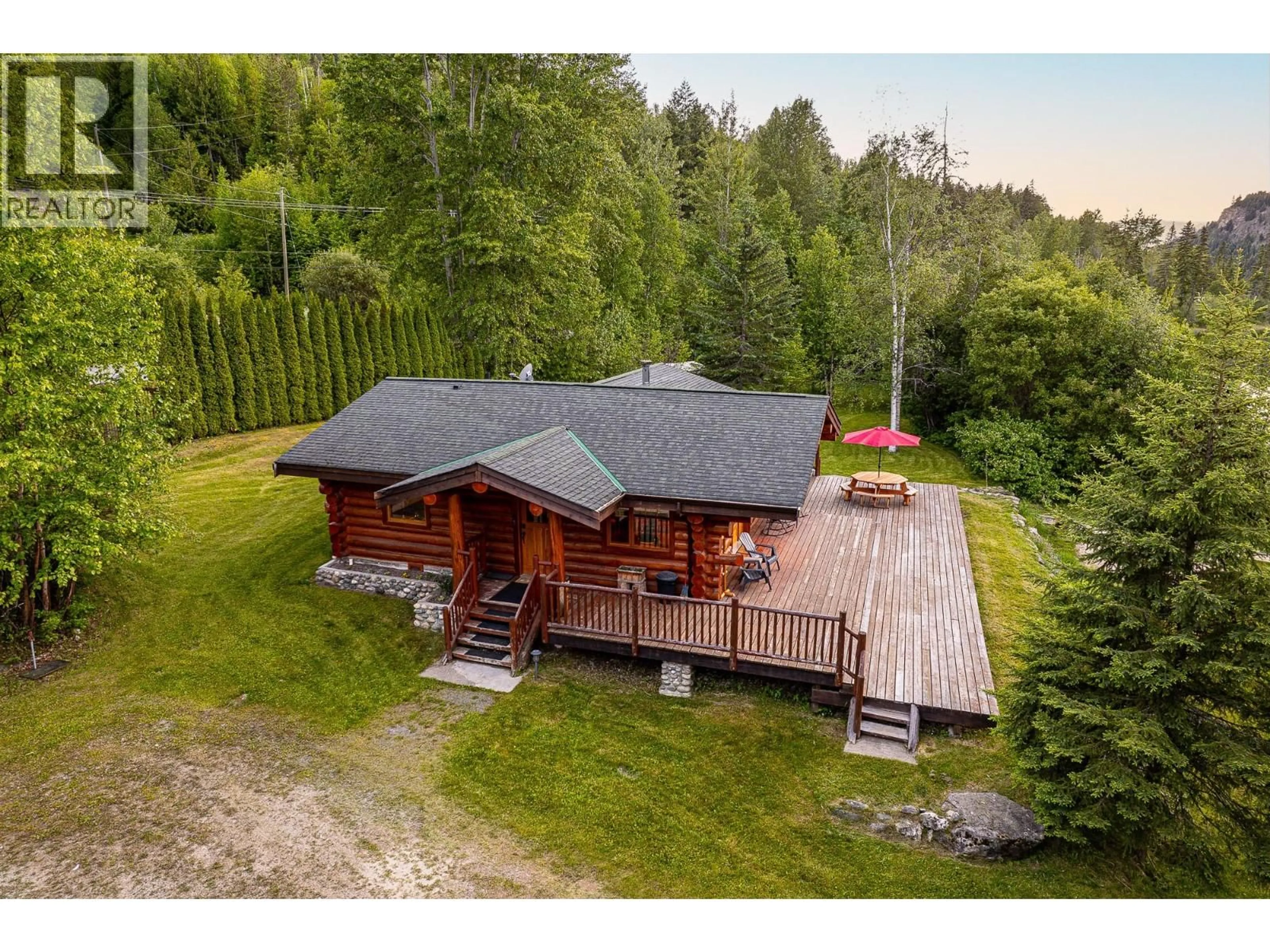 A pic from outside/outdoor area/front of a property/back of a property/a pic from drone, unknown for 1860 AGATE BAY ROAD, Barriere British Columbia V0E2E0