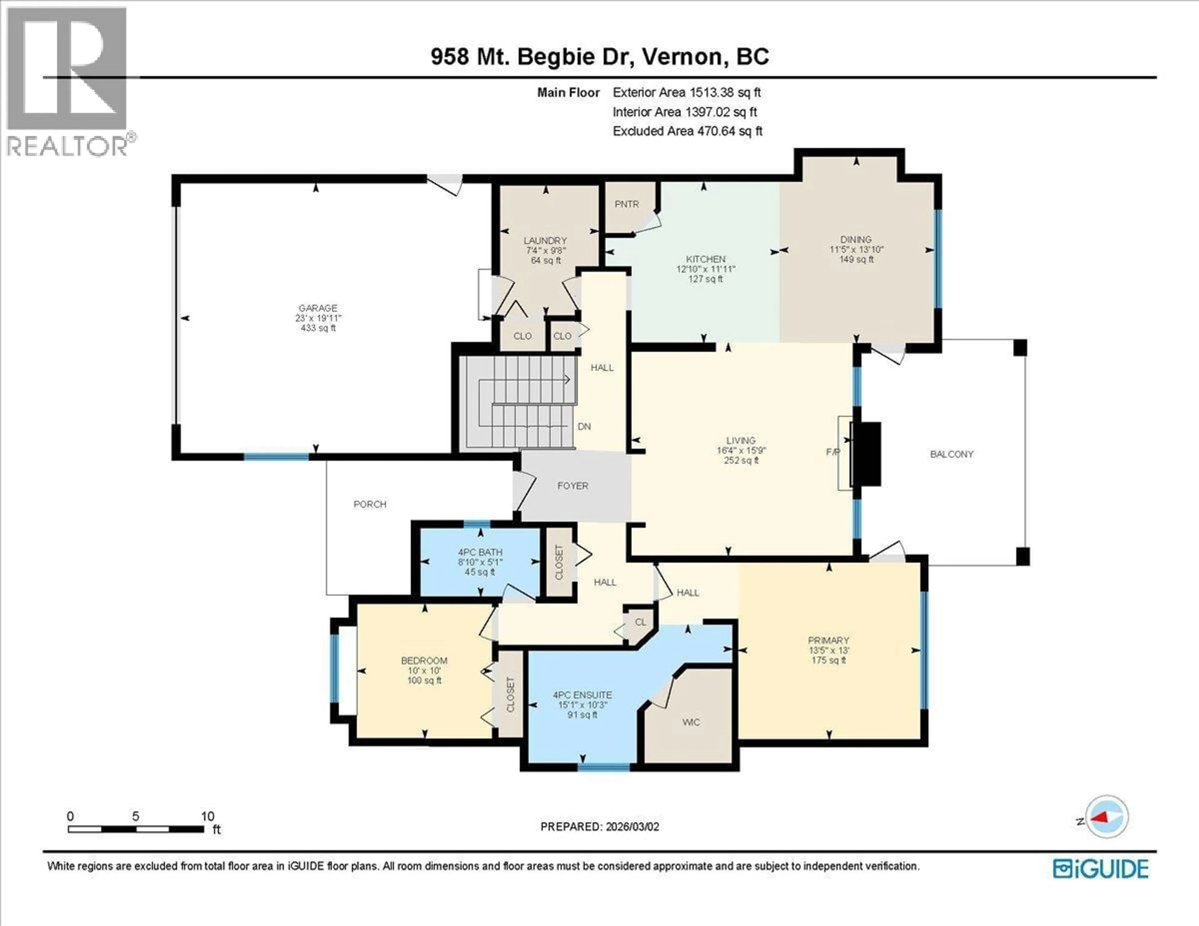 Floor plan for 958 MT BEGBIE DRIVE, Vernon British Columbia V1B2Z5