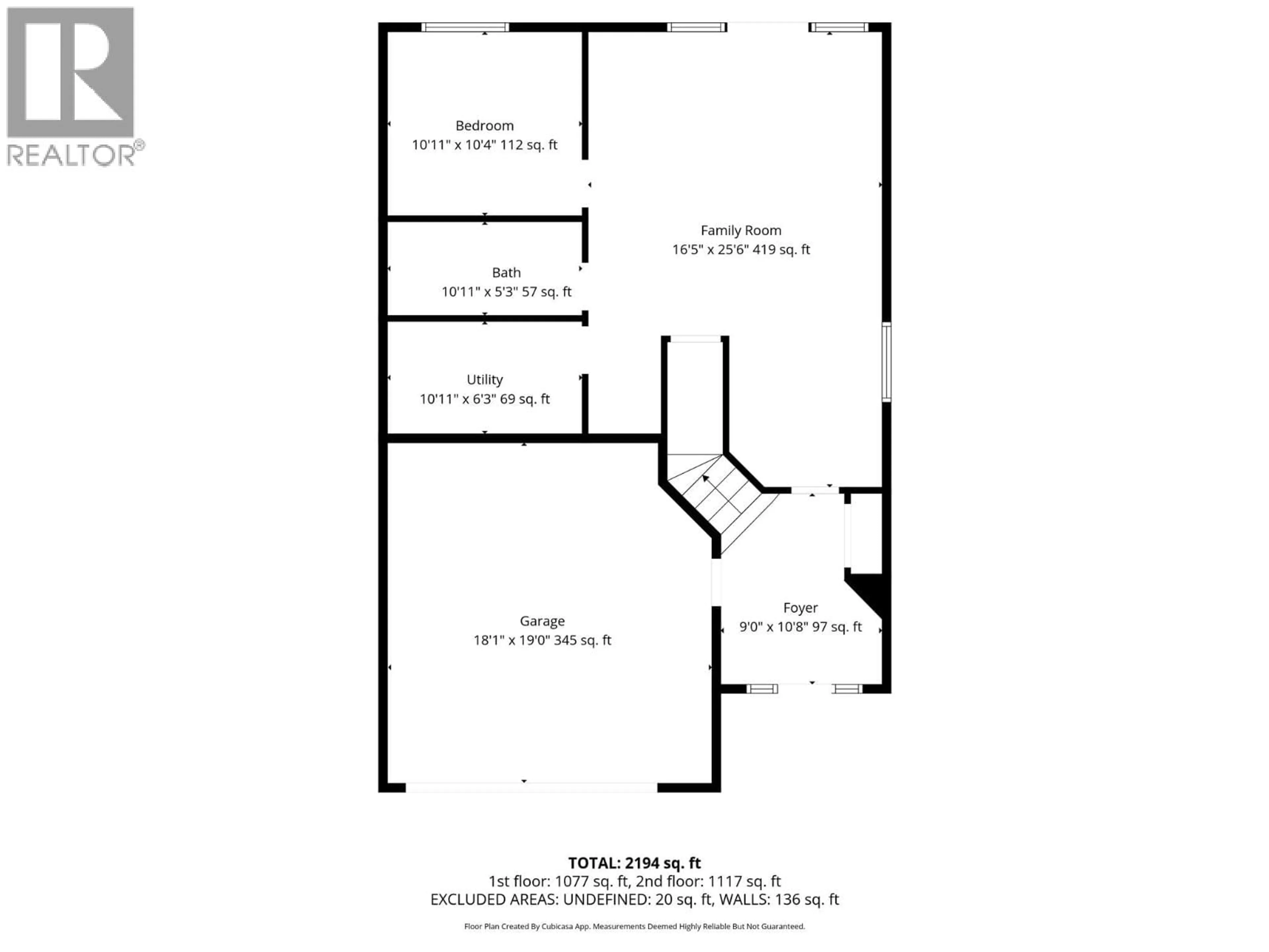 Floor plan for 18 - 2210 QU'APPELLE BOULEVARD, Kamloops British Columbia V2E2S4