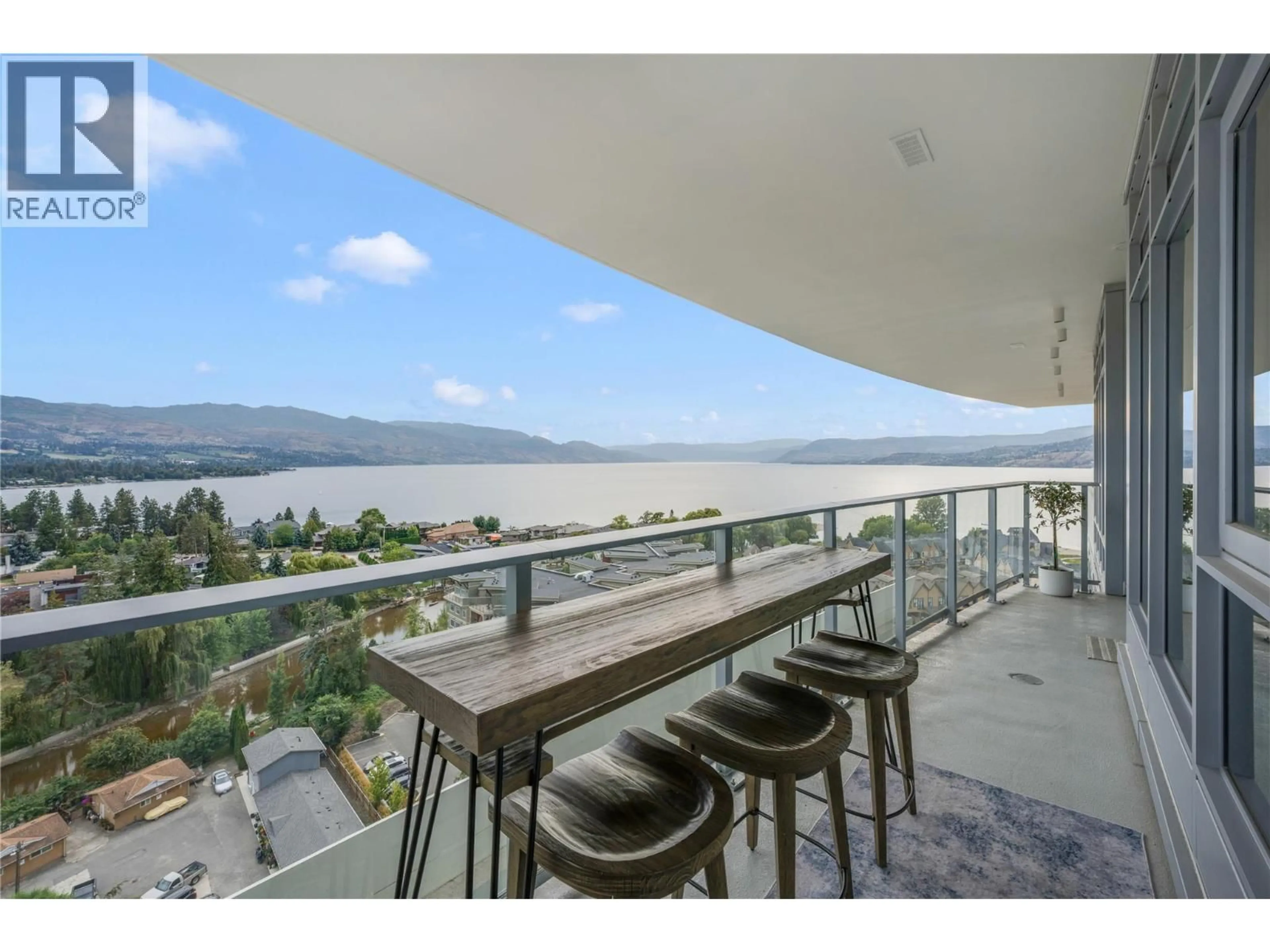 Balcony in the apartment, water/lake/river/ocean view for PH3 - 3699 CAPOZZI ROAD, Kelowna British Columbia V1W0G3