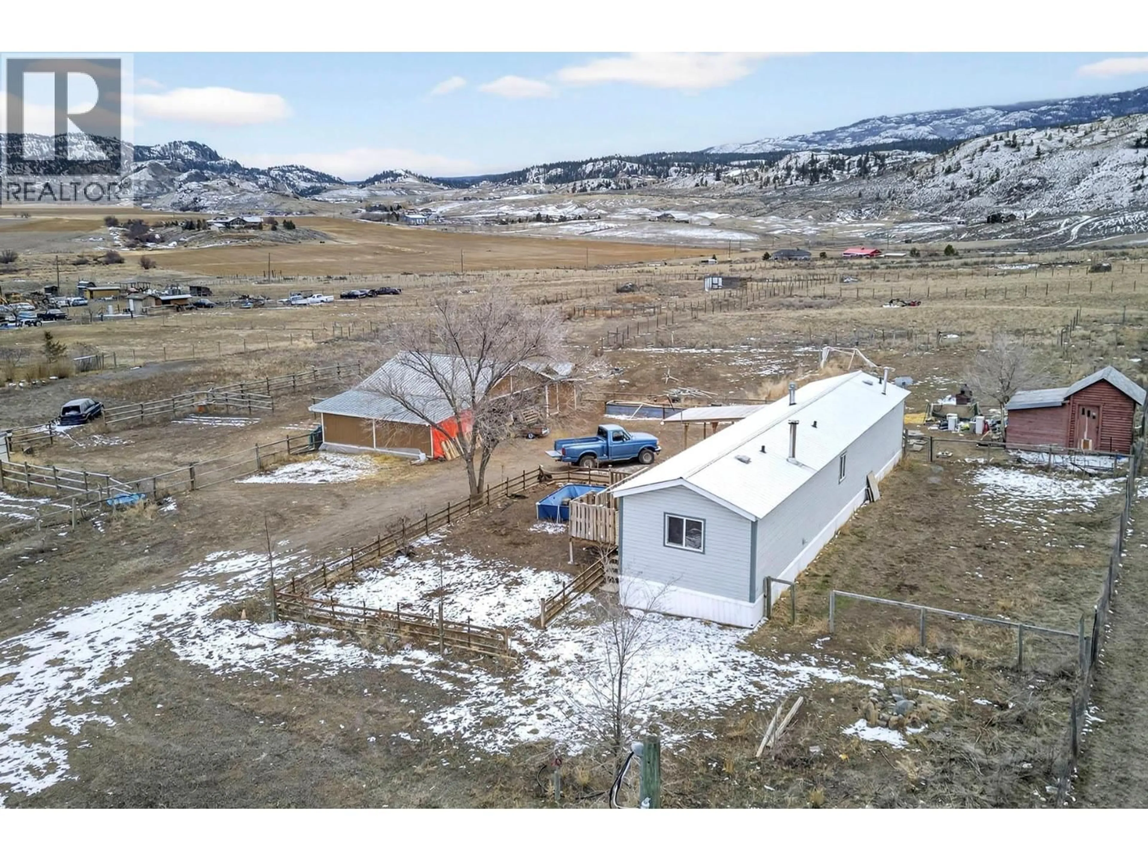 A pic from outside/outdoor area/front of a property/back of a property/a pic from drone, building for 5880 GARDI ROAD, Kamloops British Columbia V1S2A1
