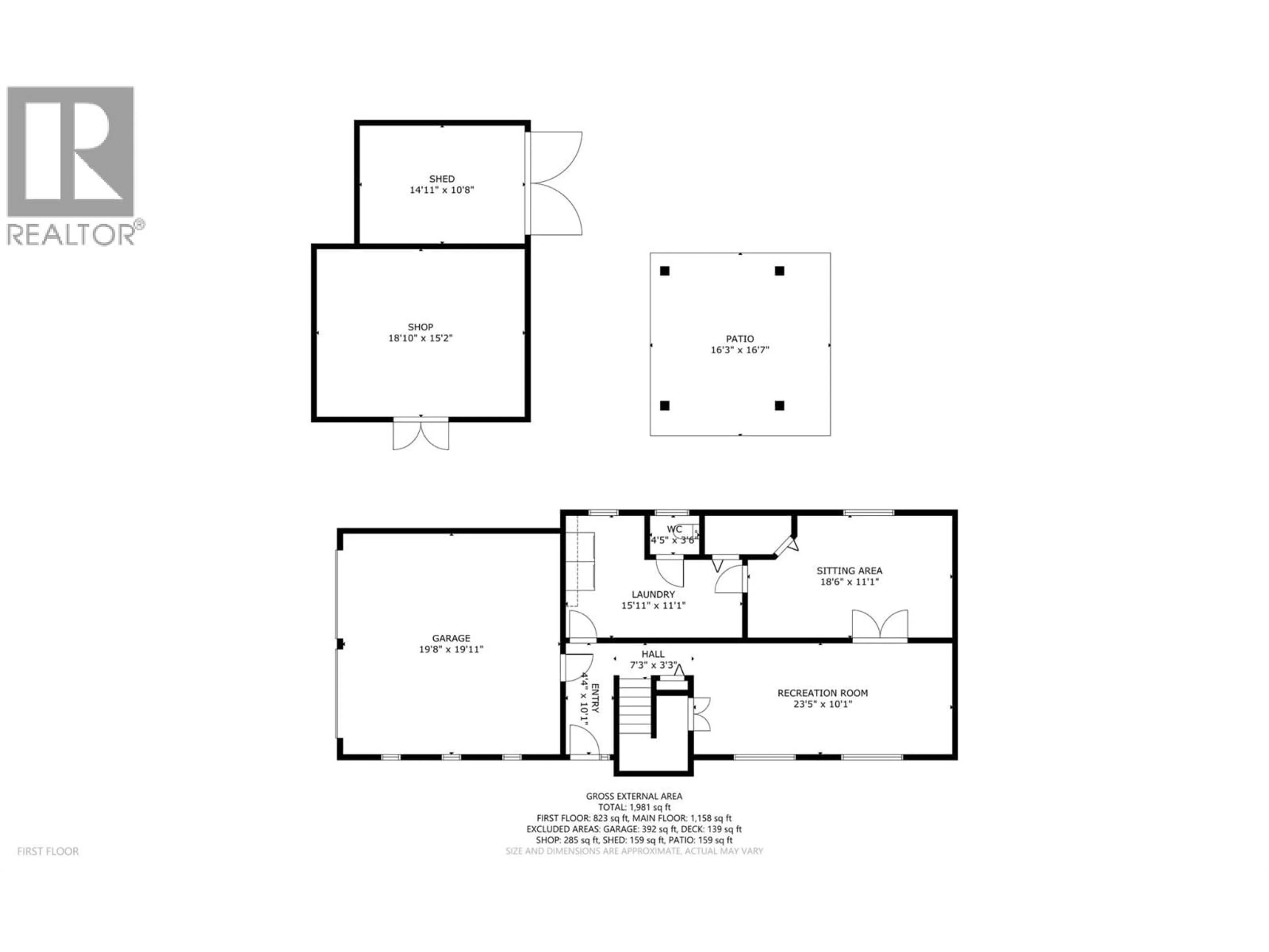 Floor plan for 5876 WESTWYND DRIVE, Falkland British Columbia V0E1W0
