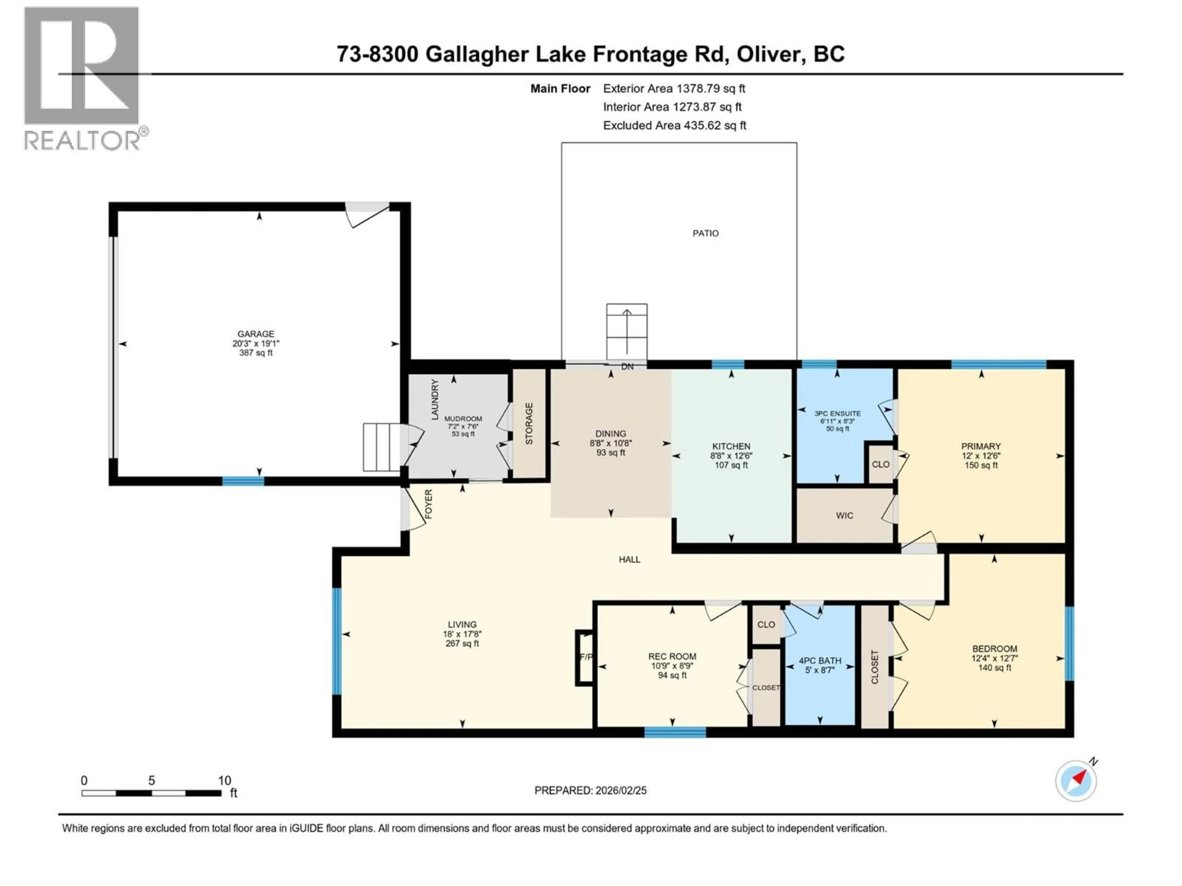 Floor plan for 73 - 8300 GALLAGHER LAKE FRONTAGE ROAD, Oliver British Columbia V0H1T2