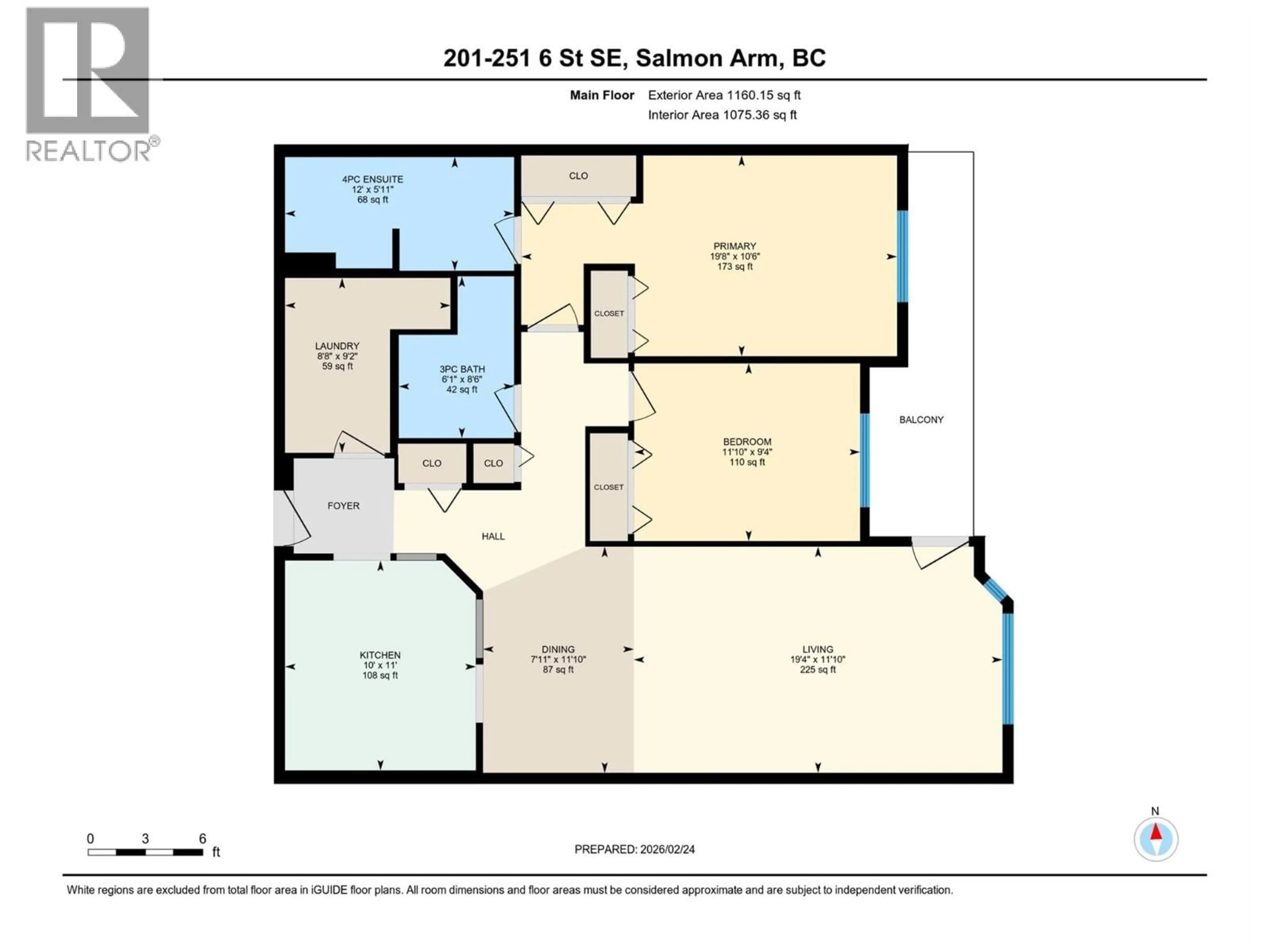 Floor plan for 201 - 251 6 STREET SOUTHEAST, Salmon Arm British Columbia V1E1J9