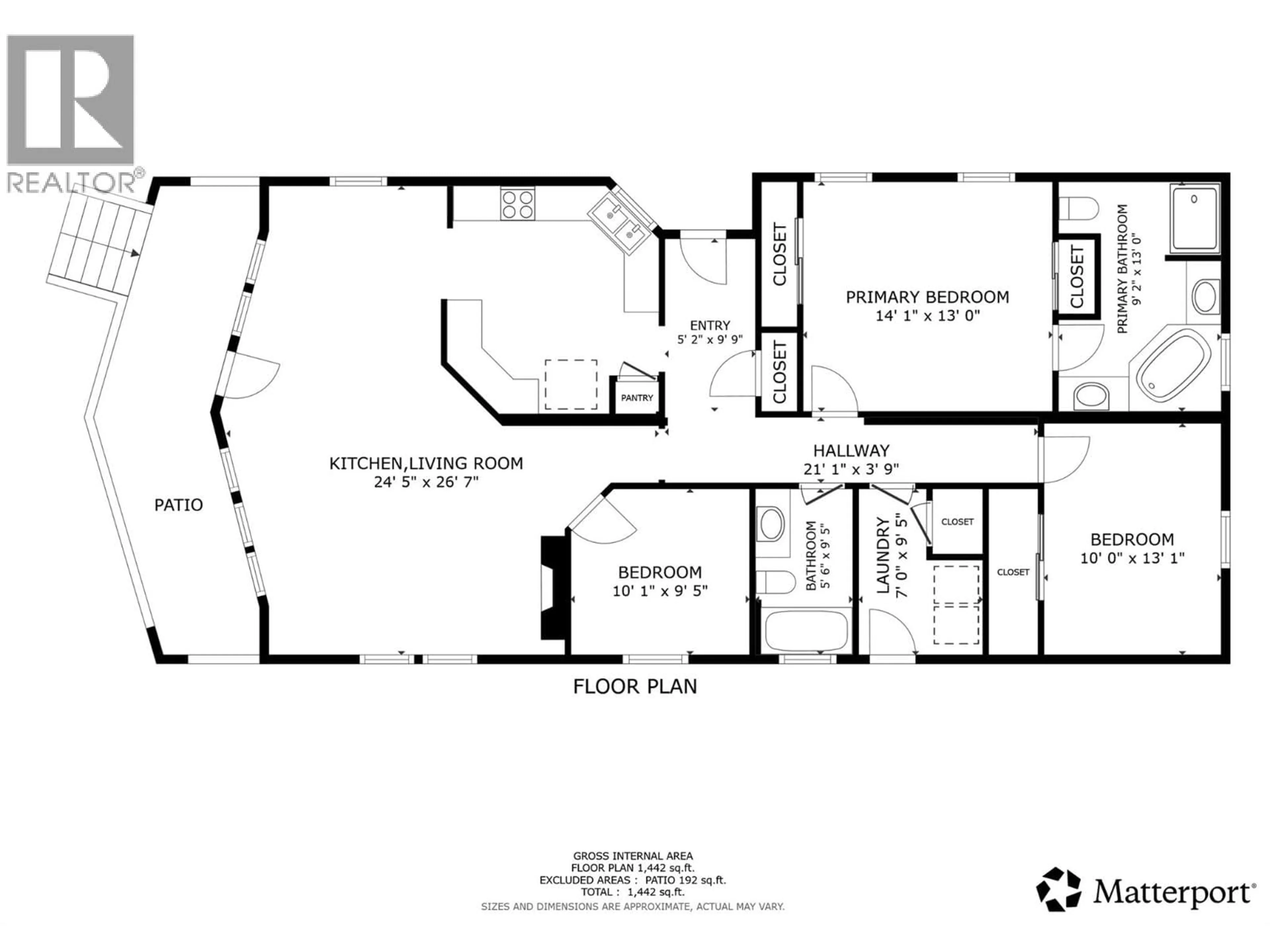 Floor plan for 520 - 2440 OLD OKANAGAN HIGHWAY, Westbank British Columbia V4T3A3