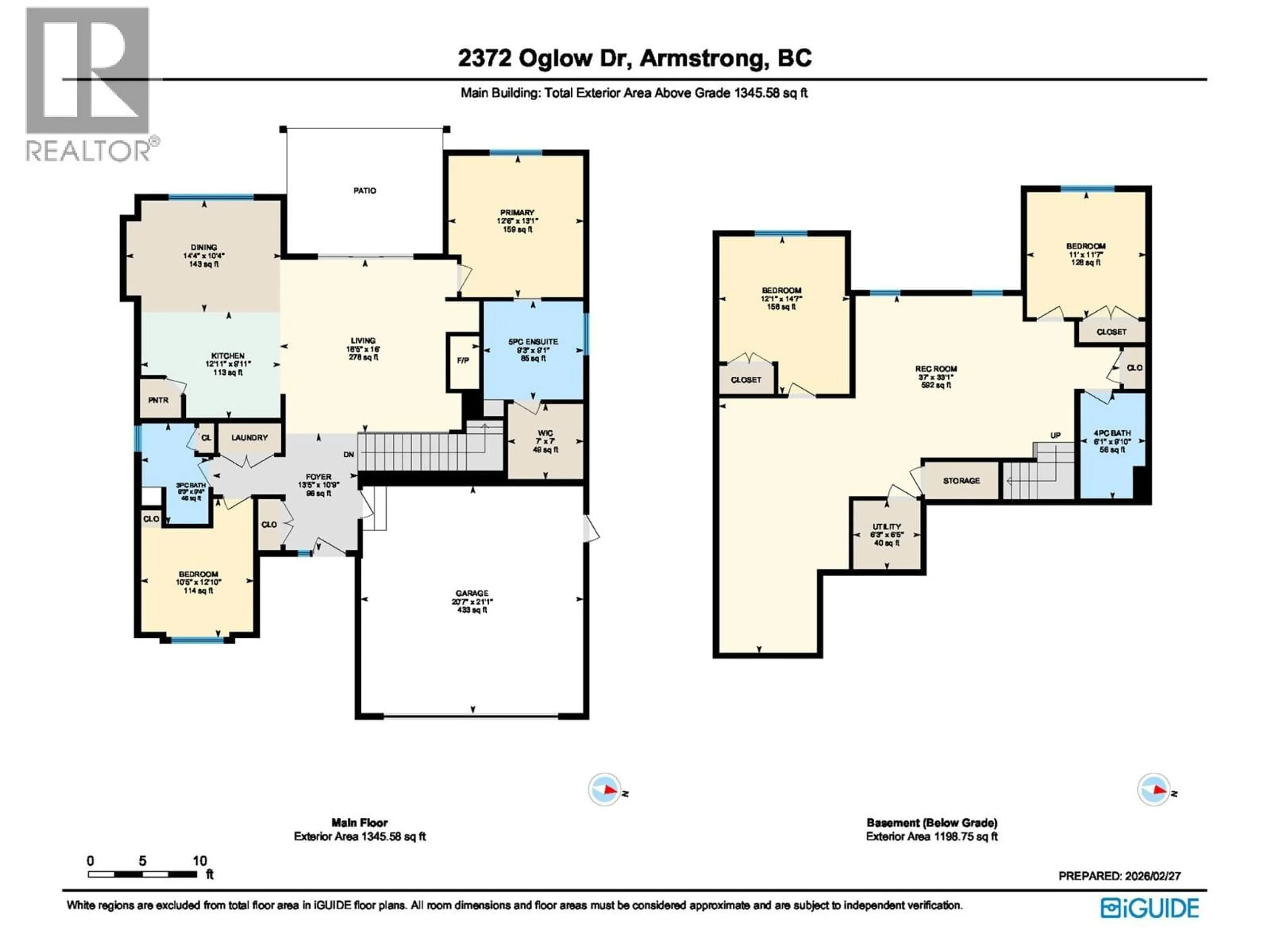 Floor plan for 2372 OGLOW DRIVE, Armstrong British Columbia V4Y0V9