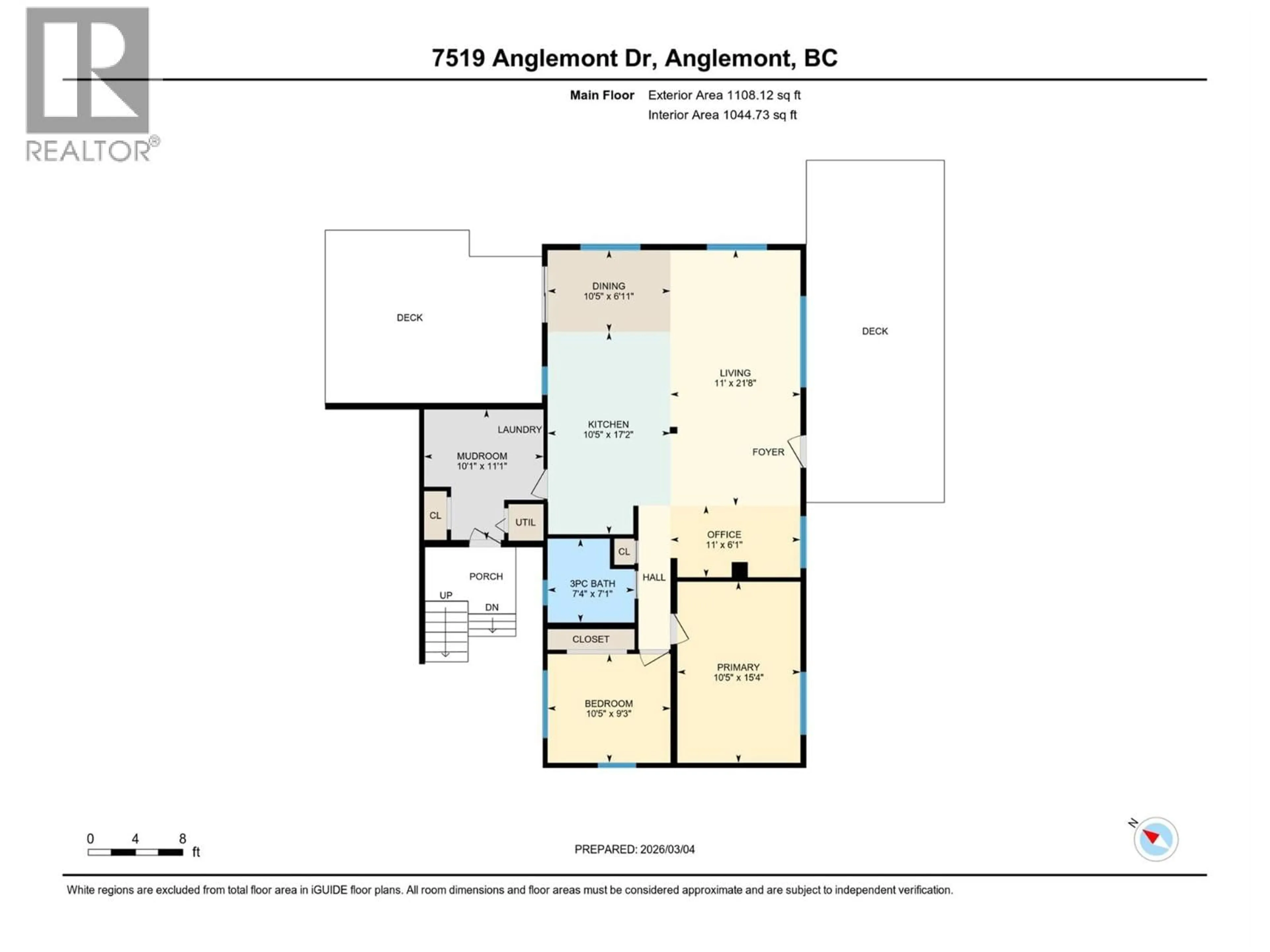 Floor plan for 7519 ANGLEMONT DRIVE, Anglemont British Columbia V0E1M8