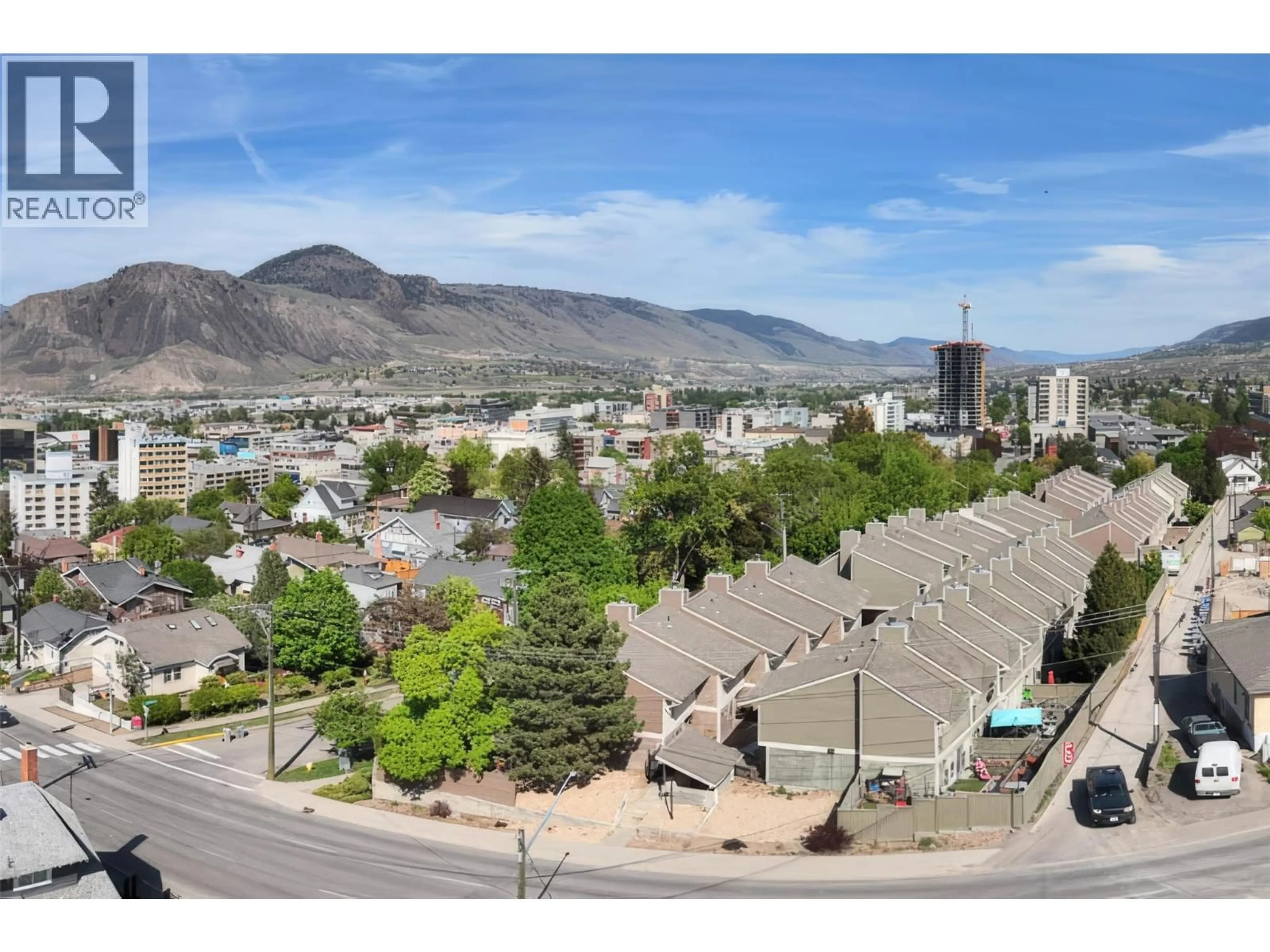 A pic from outside/outdoor area/front of a property/back of a property/a pic from drone, mountain view for 14 - 145 NICOLA STREET, Kamloops British Columbia V2C2P2