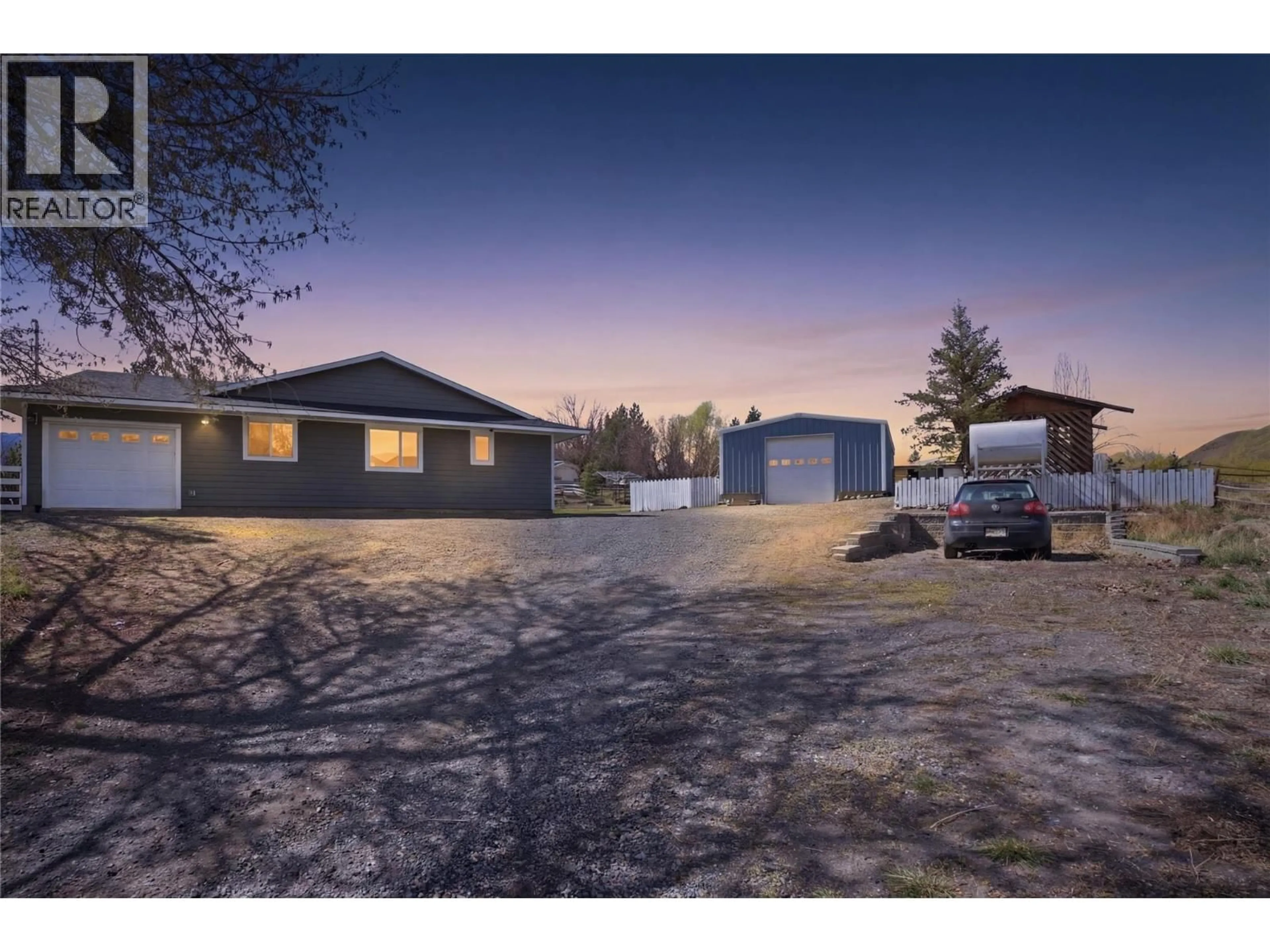 A pic from outside/outdoor area/front of a property/back of a property/a pic from drone, street for 6857 VALLEY ROAD, Kamloops British Columbia V0K2P0