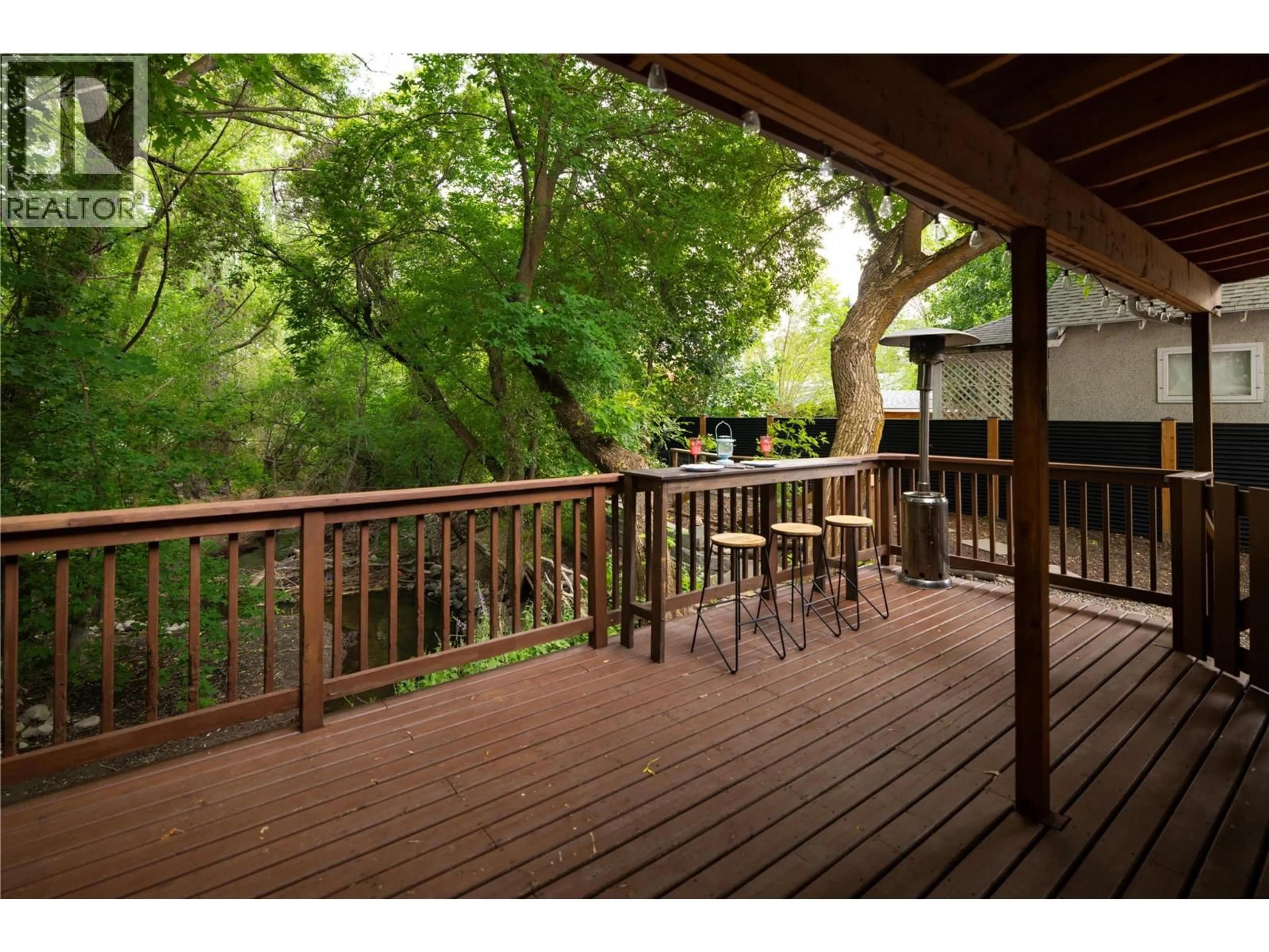 Patio, forest/trees view for 3408 34 AVENUE, Vernon British Columbia V1T2P9