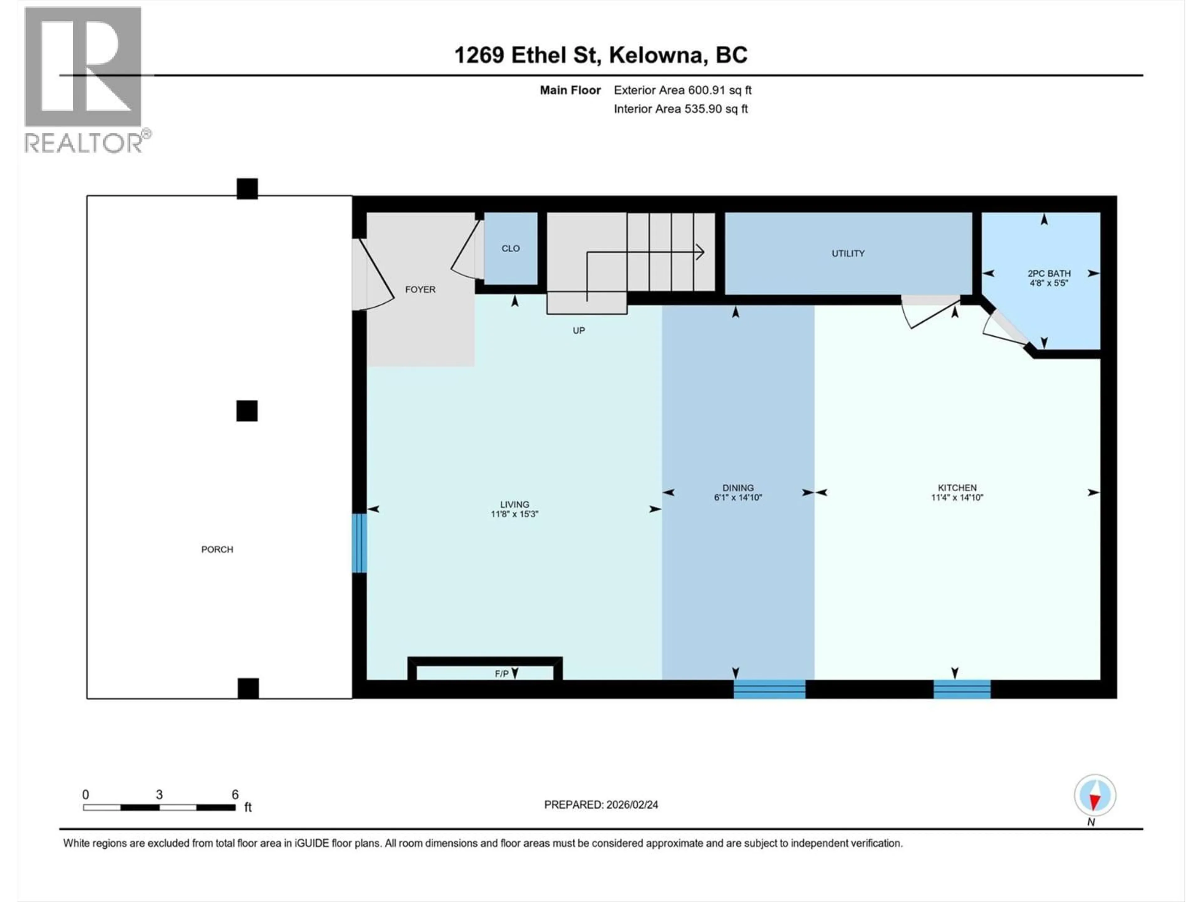 Floor plan for 1269 ETHEL STREET, Kelowna British Columbia V1Y2W8