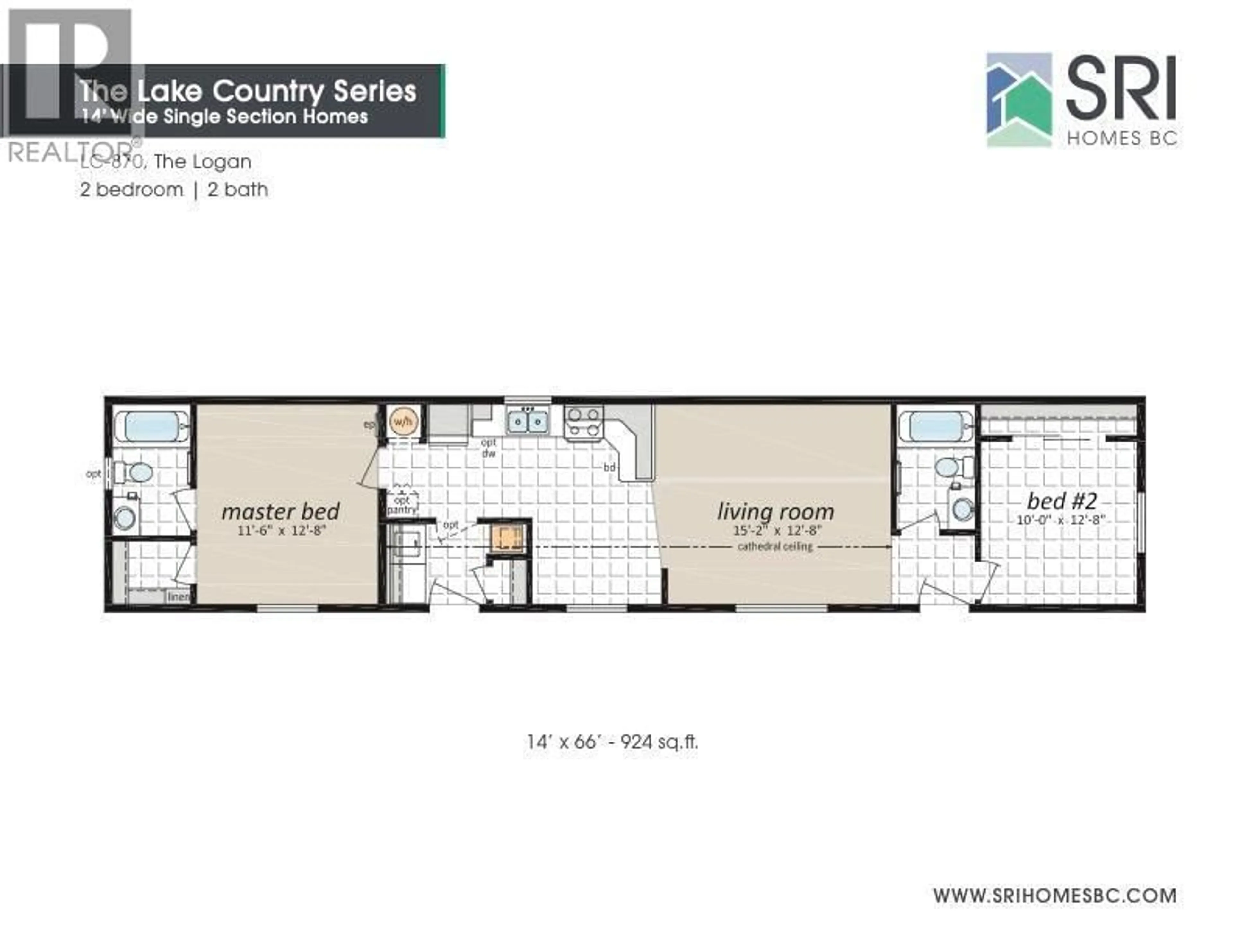 Floor plan for 120 - 1655 ORD ROAD, Kamloops British Columbia V2B7V6