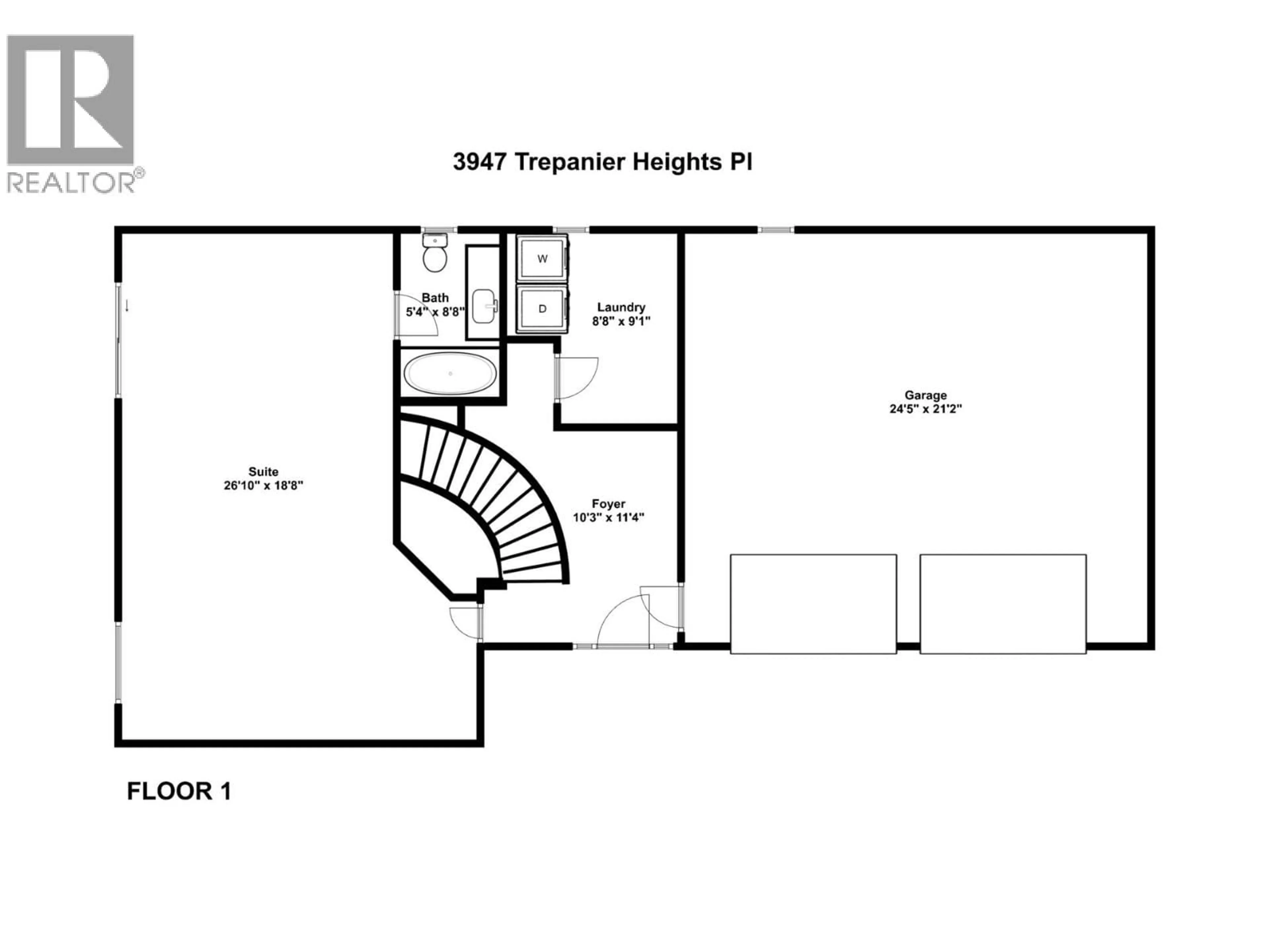 Floor plan for 3947 TREPANIER HEIGHTS PLACE, Peachland British Columbia V0H1X2