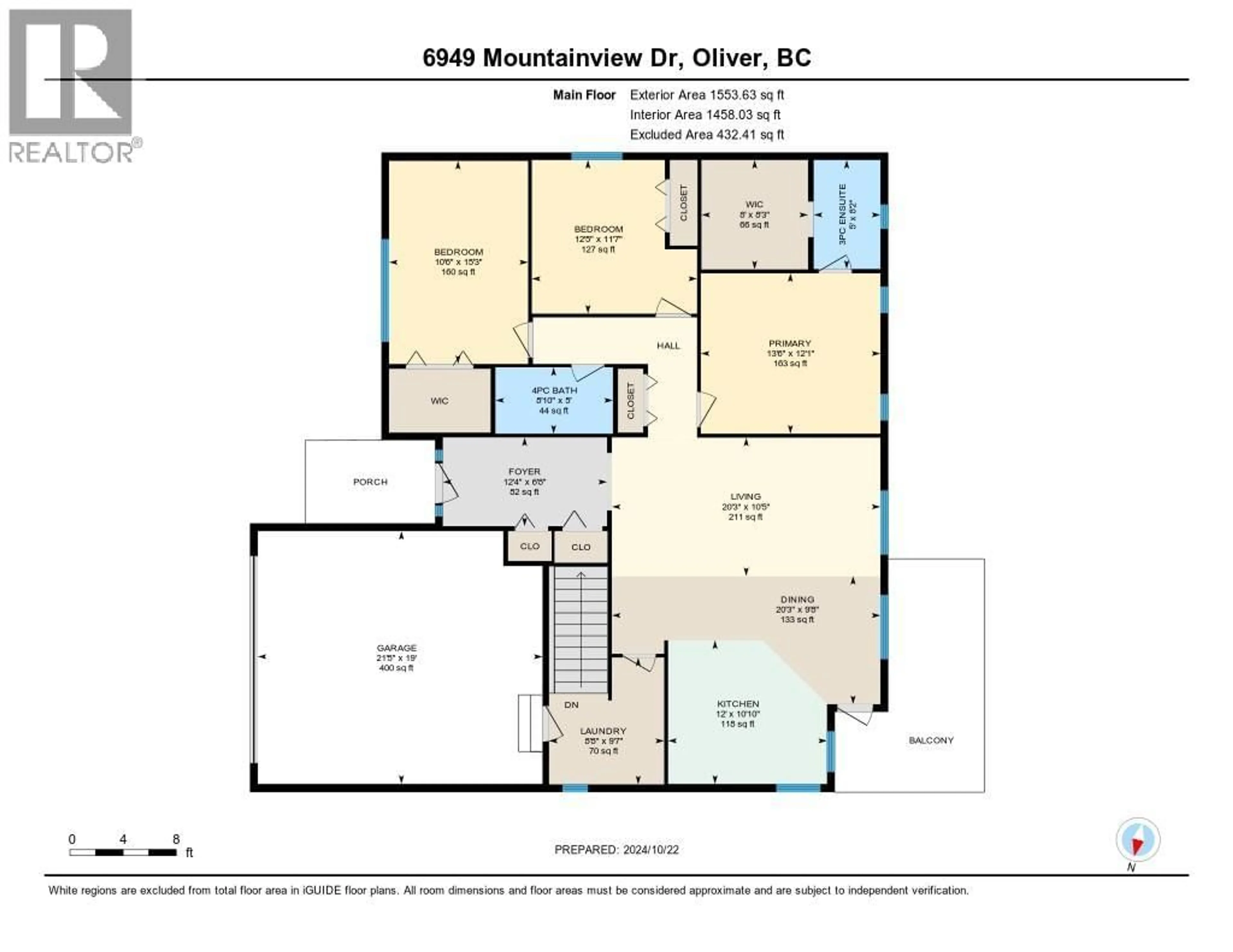 Floor plan for 6948 MOUNTAINVIEW DRIVE, Oliver British Columbia V0H1T4
