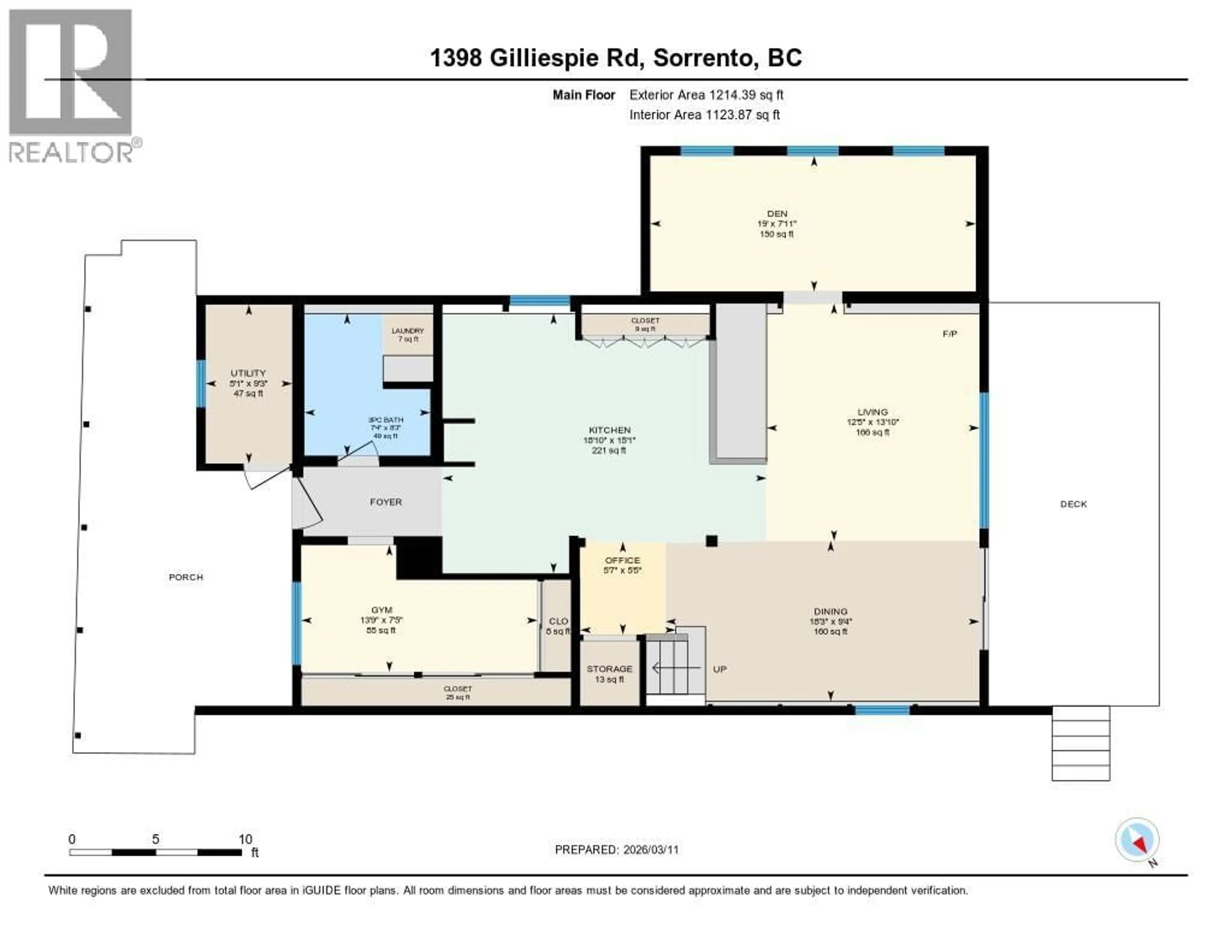 Floor plan for 1398 GILLESPIE ROAD, Sorrento British Columbia V0E2W0