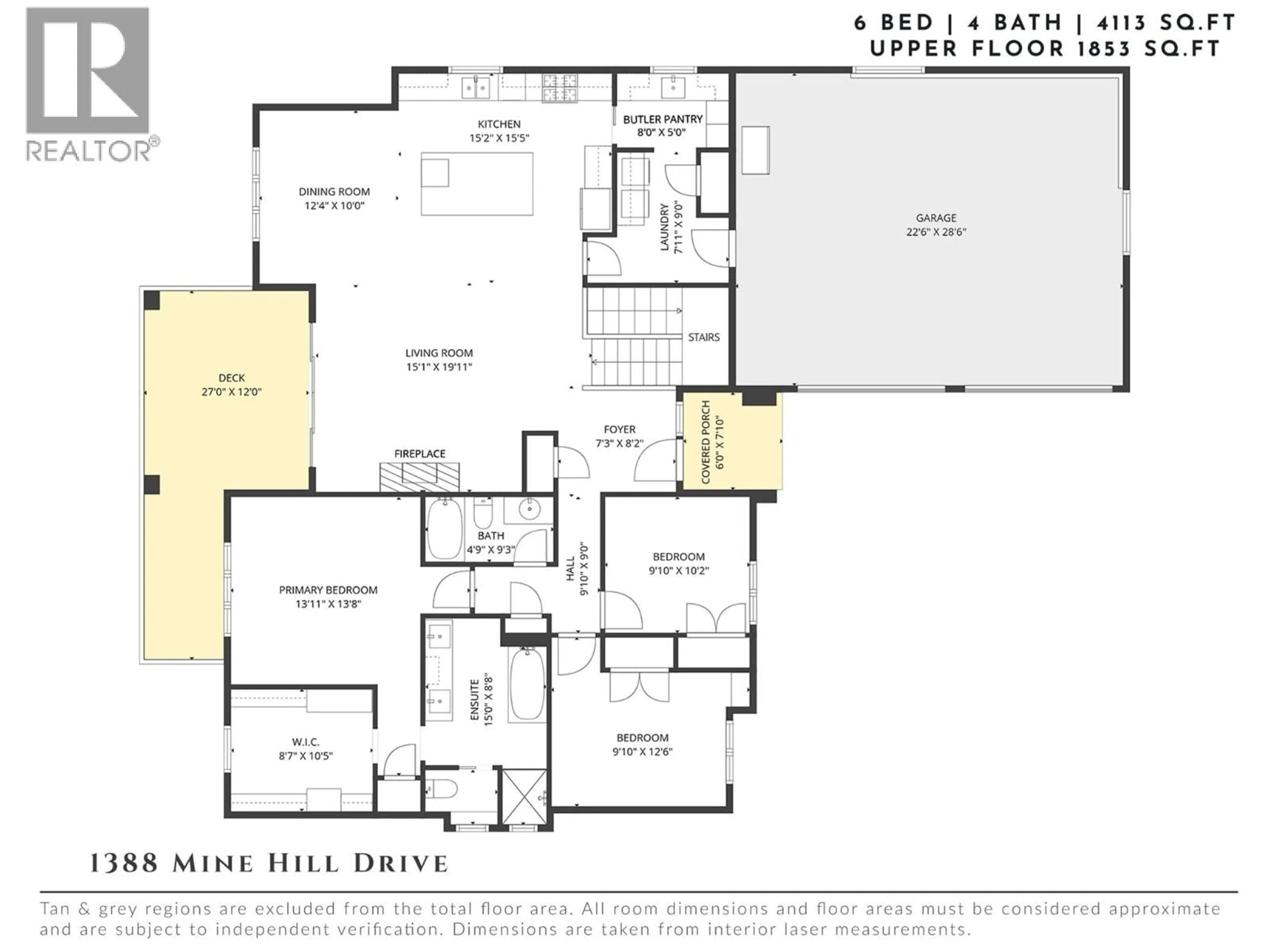 Floor plan for 1388 MINE HILL DRIVE, Kelowna British Columbia V1P1S5