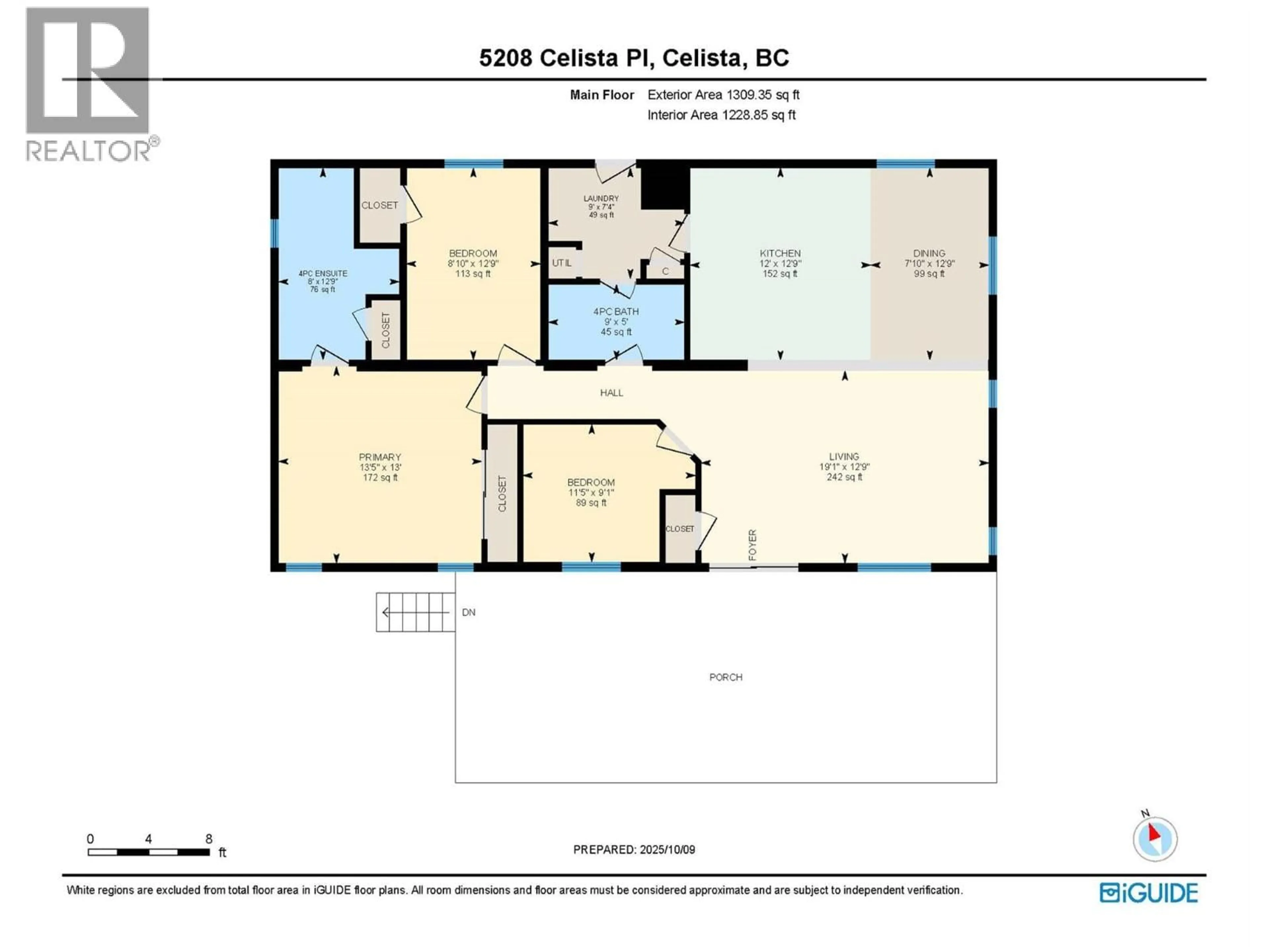 Floor plan for 5208 CELISTA PLACE, Celista British Columbia V0E1M6