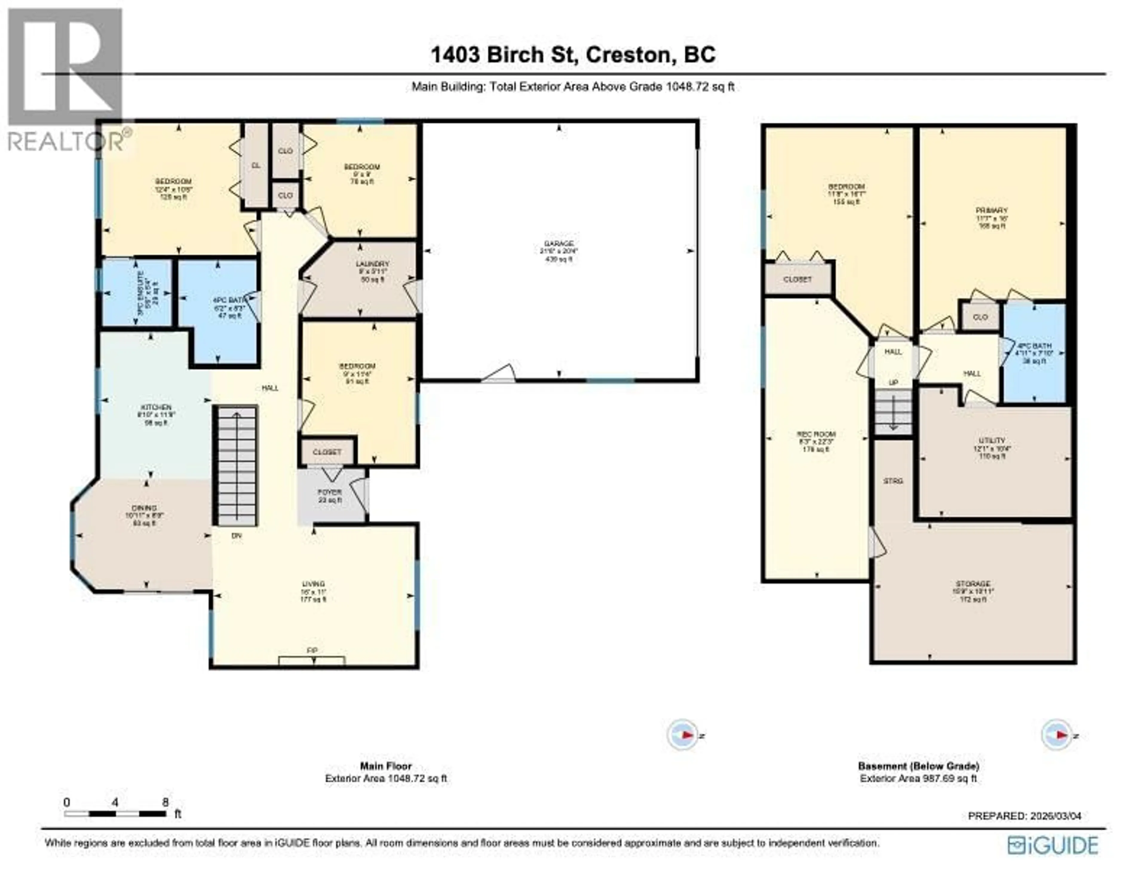 Floor plan for 1403 BIRCH STREET STREET, Creston British Columbia V0B1G3