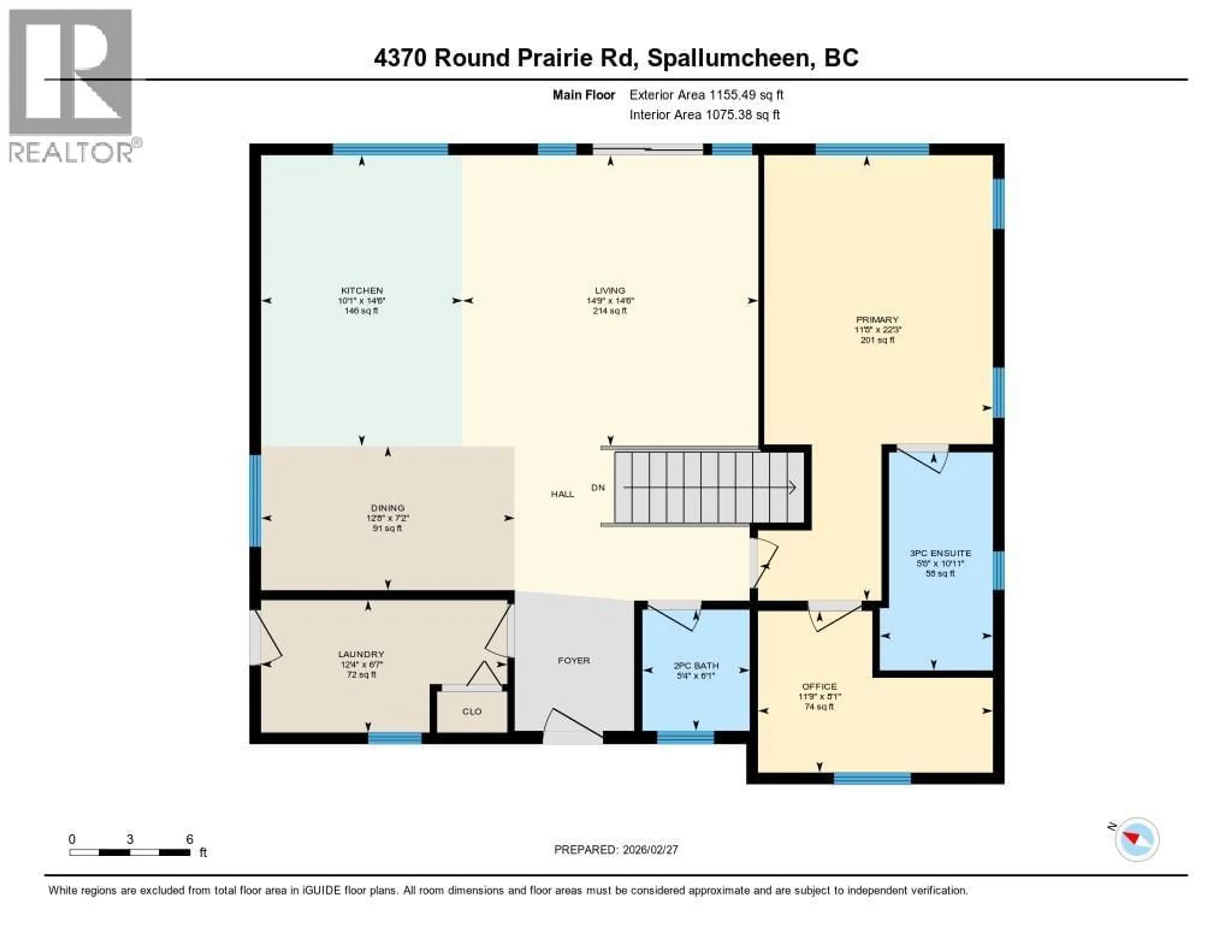 Floor plan for 4370 ROUND PRAIRIE ROAD, Spallumcheen British Columbia V0E2B4