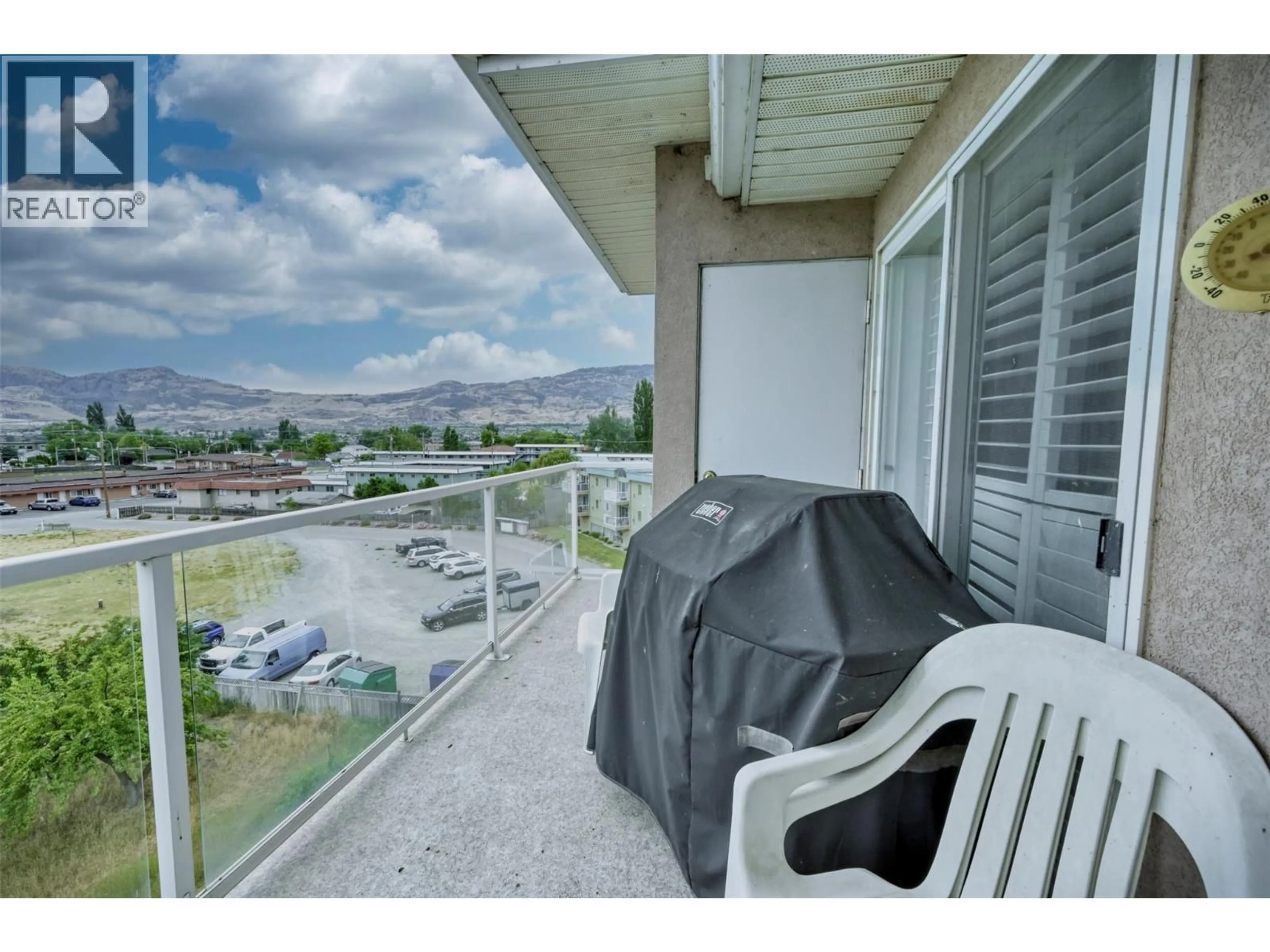 Balcony in the apartment, water/lake/river/ocean view for 408 - 6805 COTTONWOOD DRIVE, Osoyoos British Columbia V0H1V3