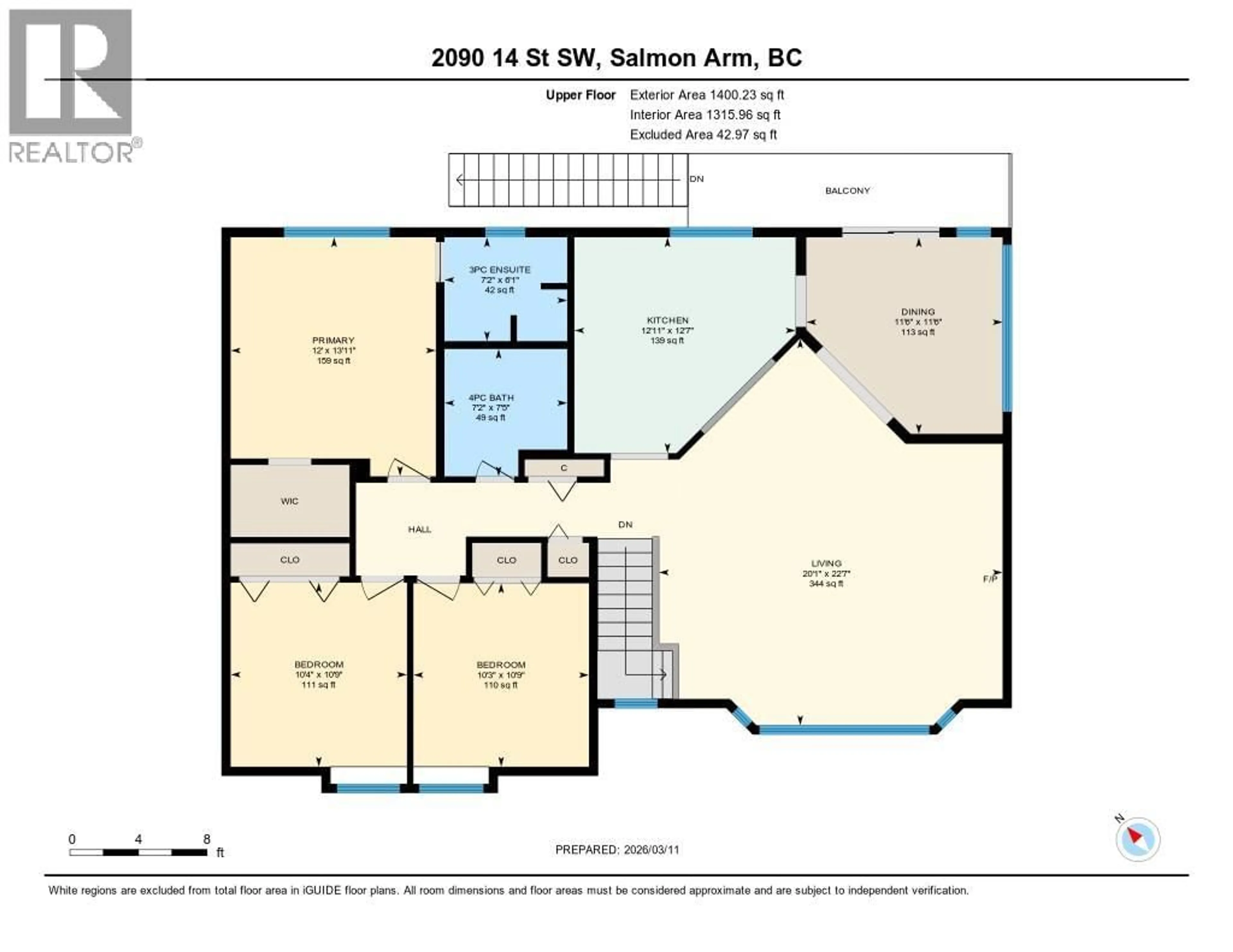 Floor plan for 2090 14 STREET SOUTHWEST, Salmon Arm British Columbia V1E1L6