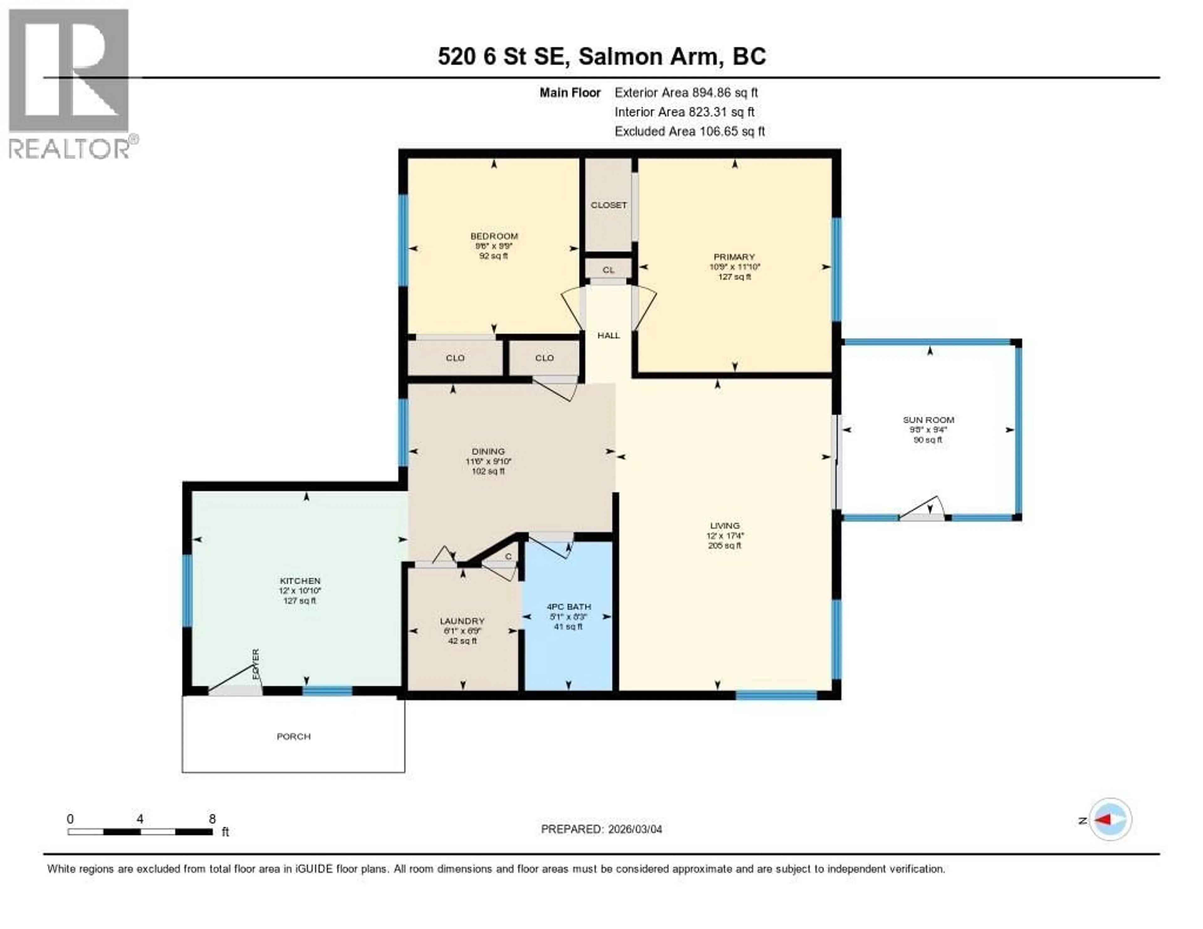 Floor plan for 520 6 STREET SOUTHEAST, Salmon Arm British Columbia V1E4P5