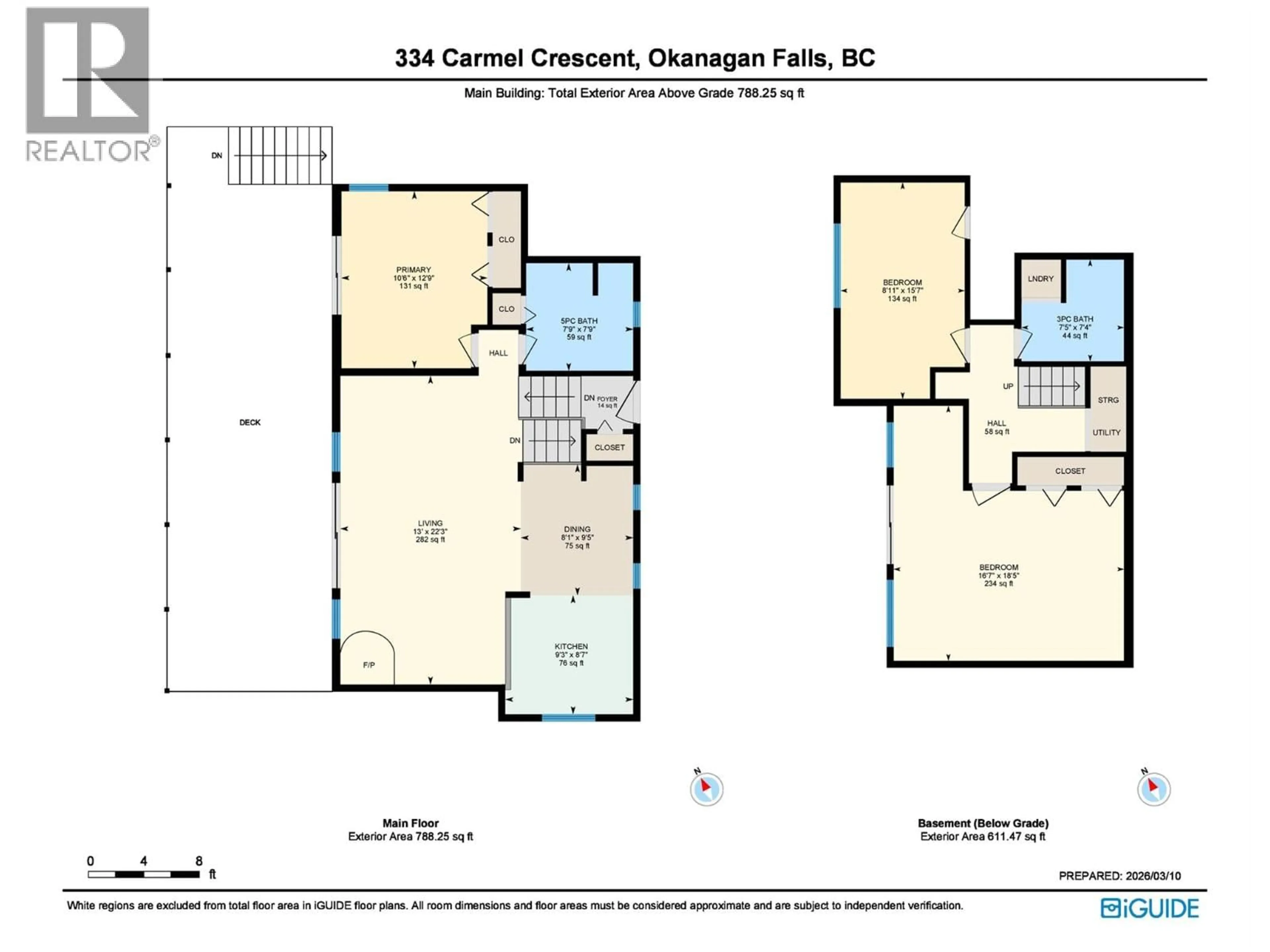 Floor plan for 334 CARMEL CRESCENT, Okanagan Falls British Columbia V0H1R5