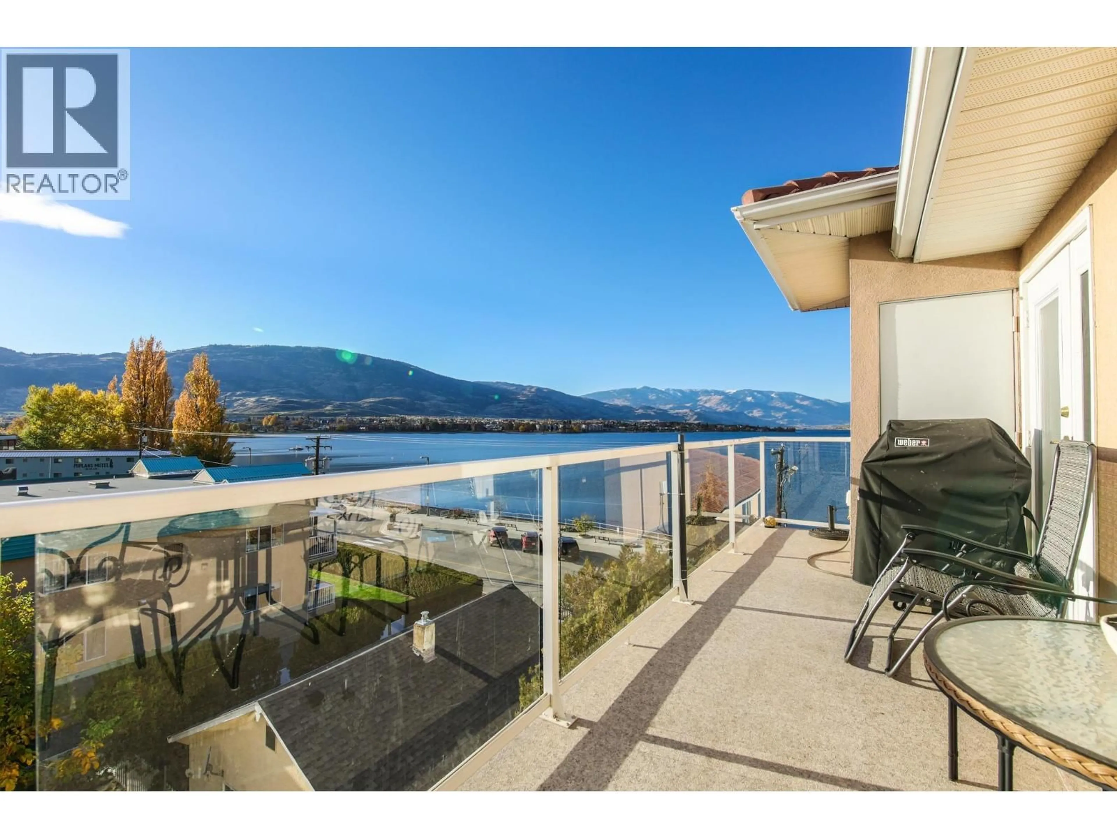 Balcony in the apartment, water/lake/river/ocean view for 400 - 6805 COTTONWOOD DRIVE, Osoyoos British Columbia V0H1V3